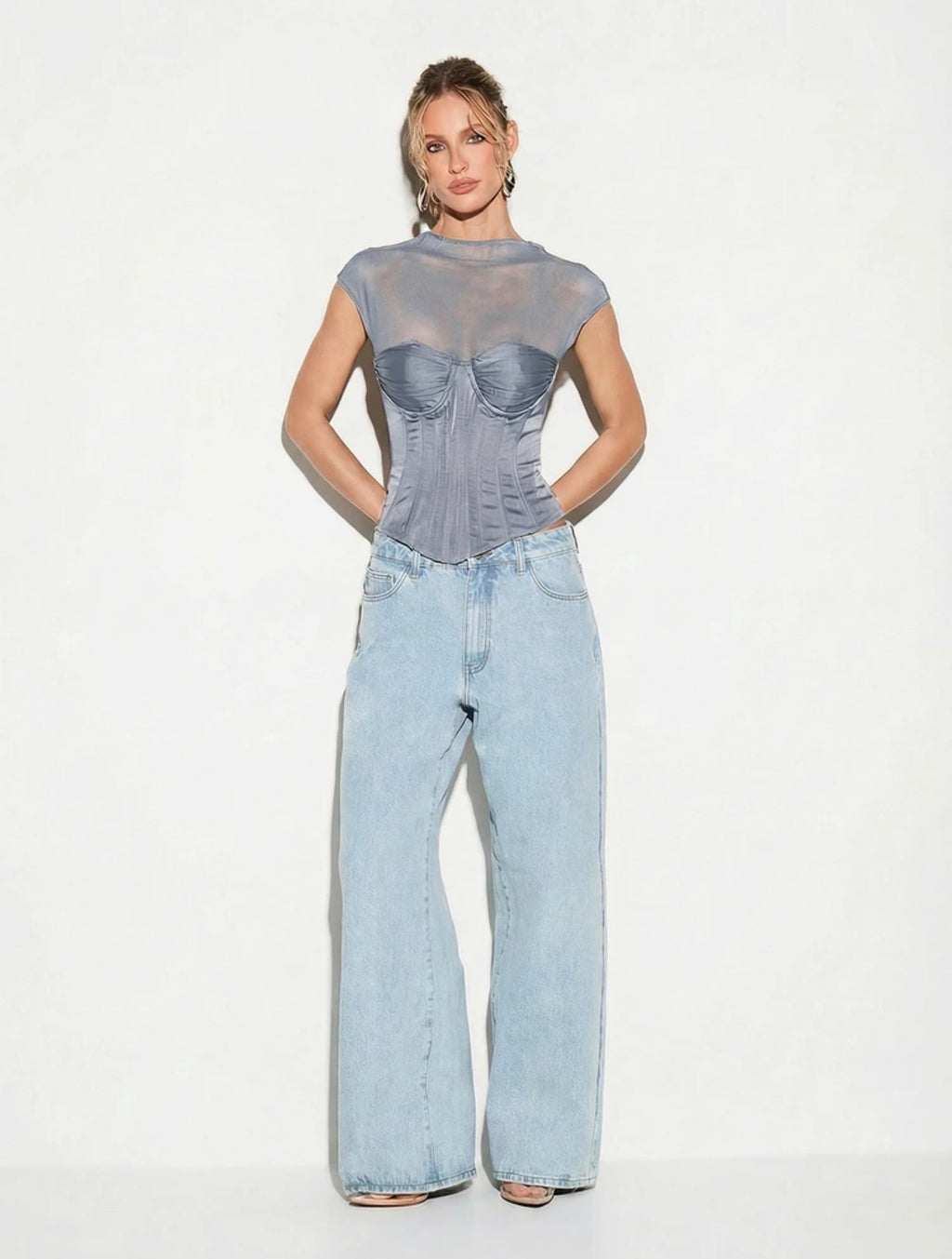 Luna Mesh Corset Top