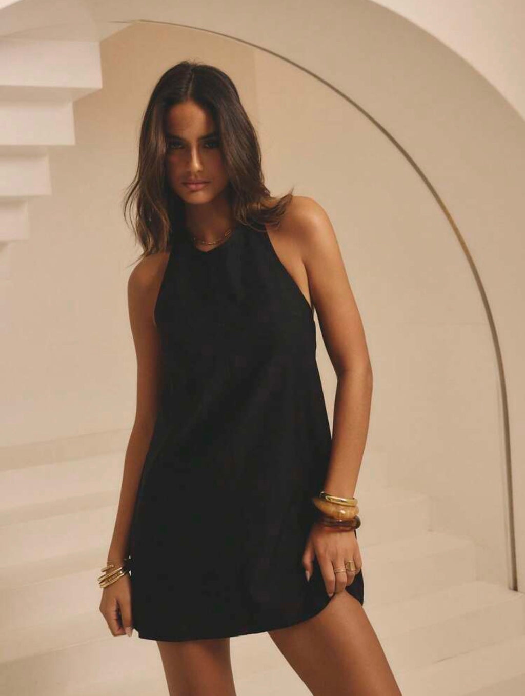 Cinch Backless Dress