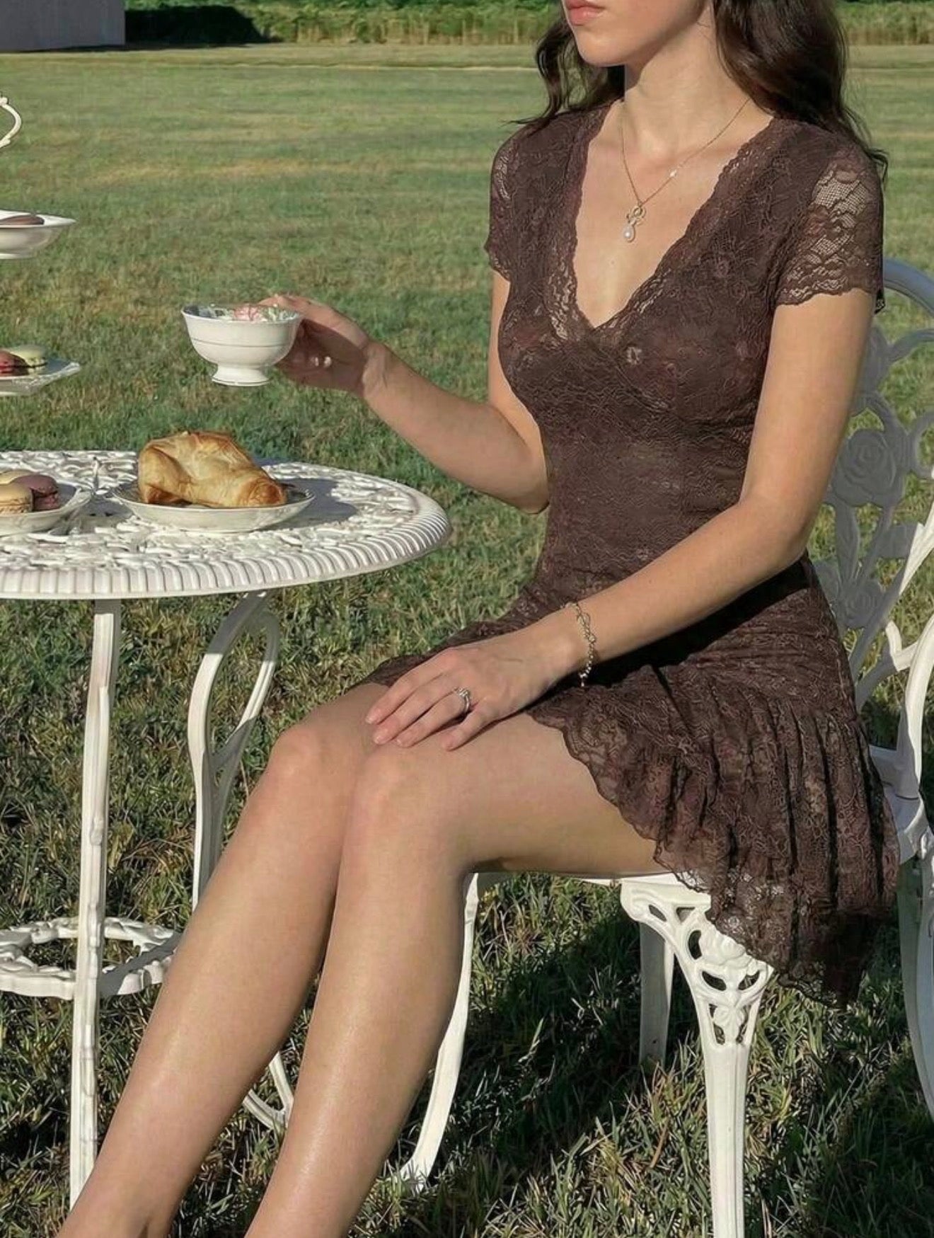 Cocoa Lace Dress