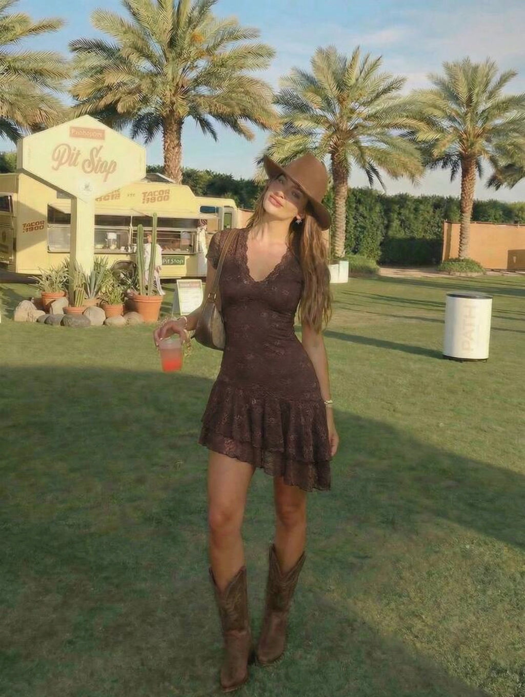 Cocoa Lace Dress