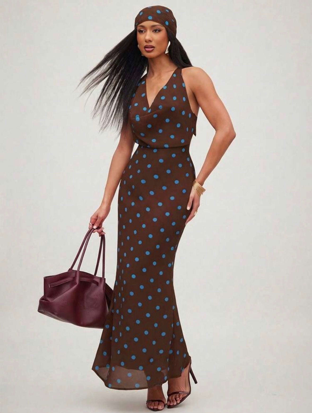 Dolce Dots Midi with Head Scarf