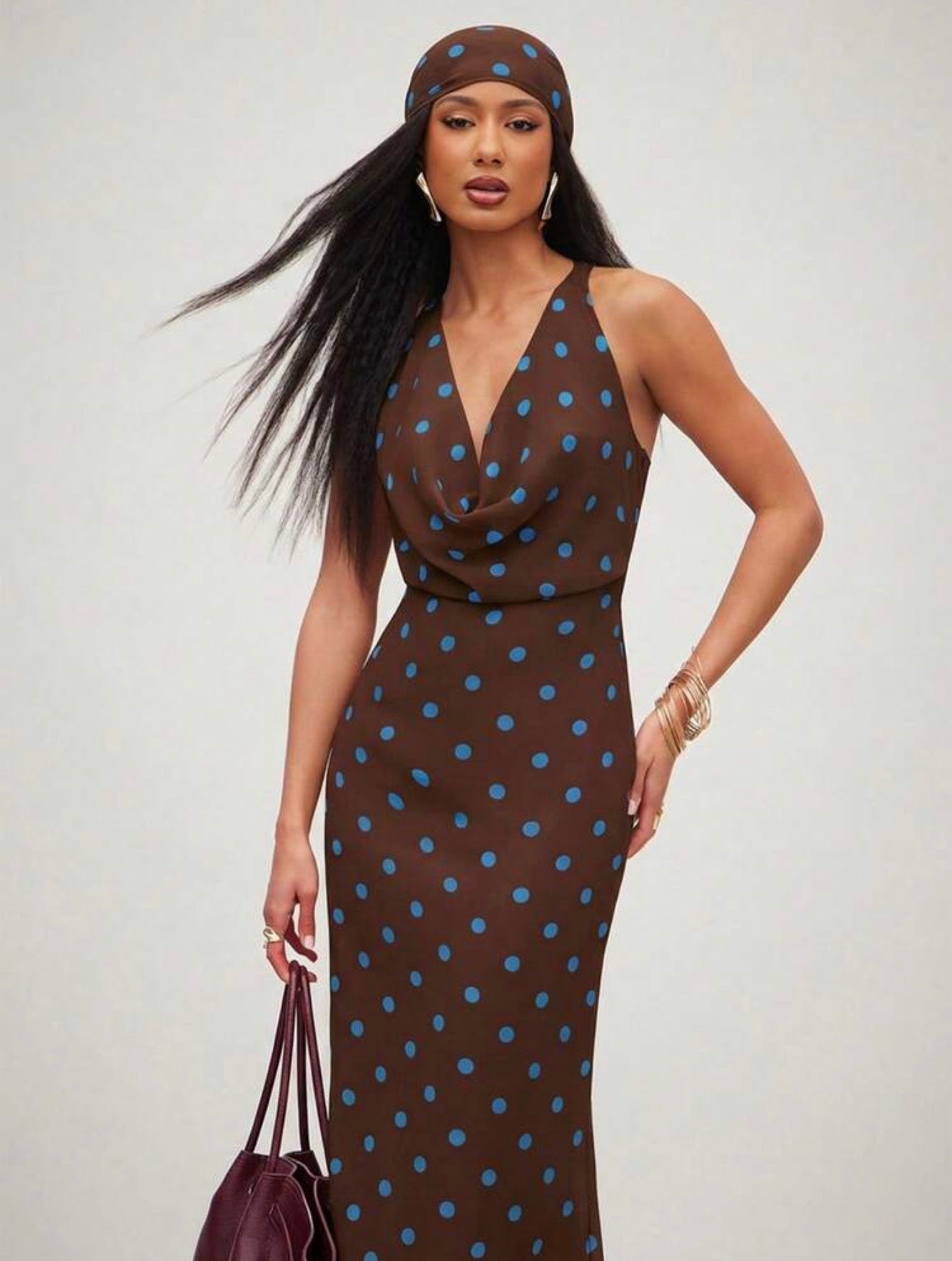 Dolce Dots Midi with Head Scarf