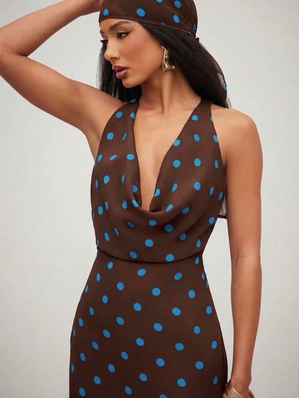Dolce Dots Midi with Head Scarf
