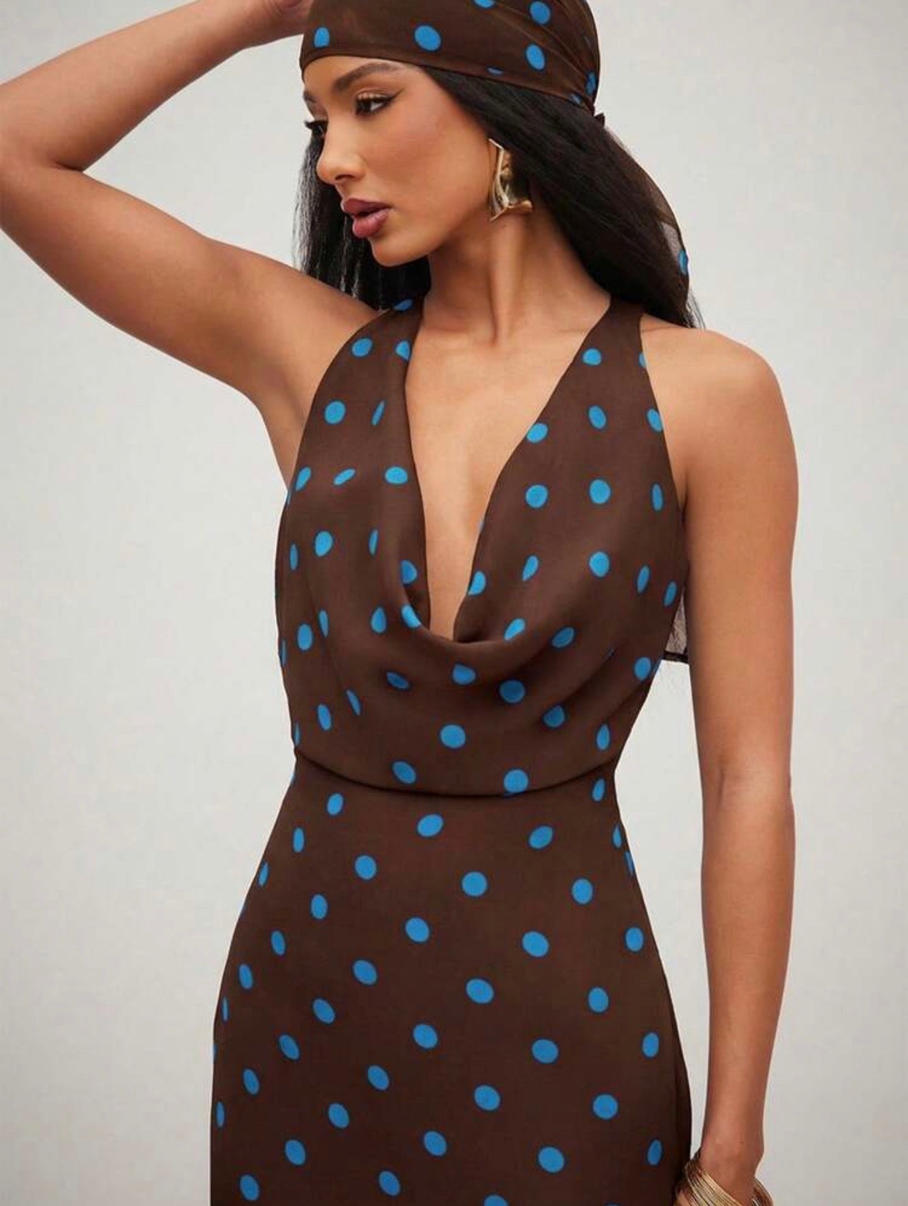 Dolce Dots Midi with Head Scarf