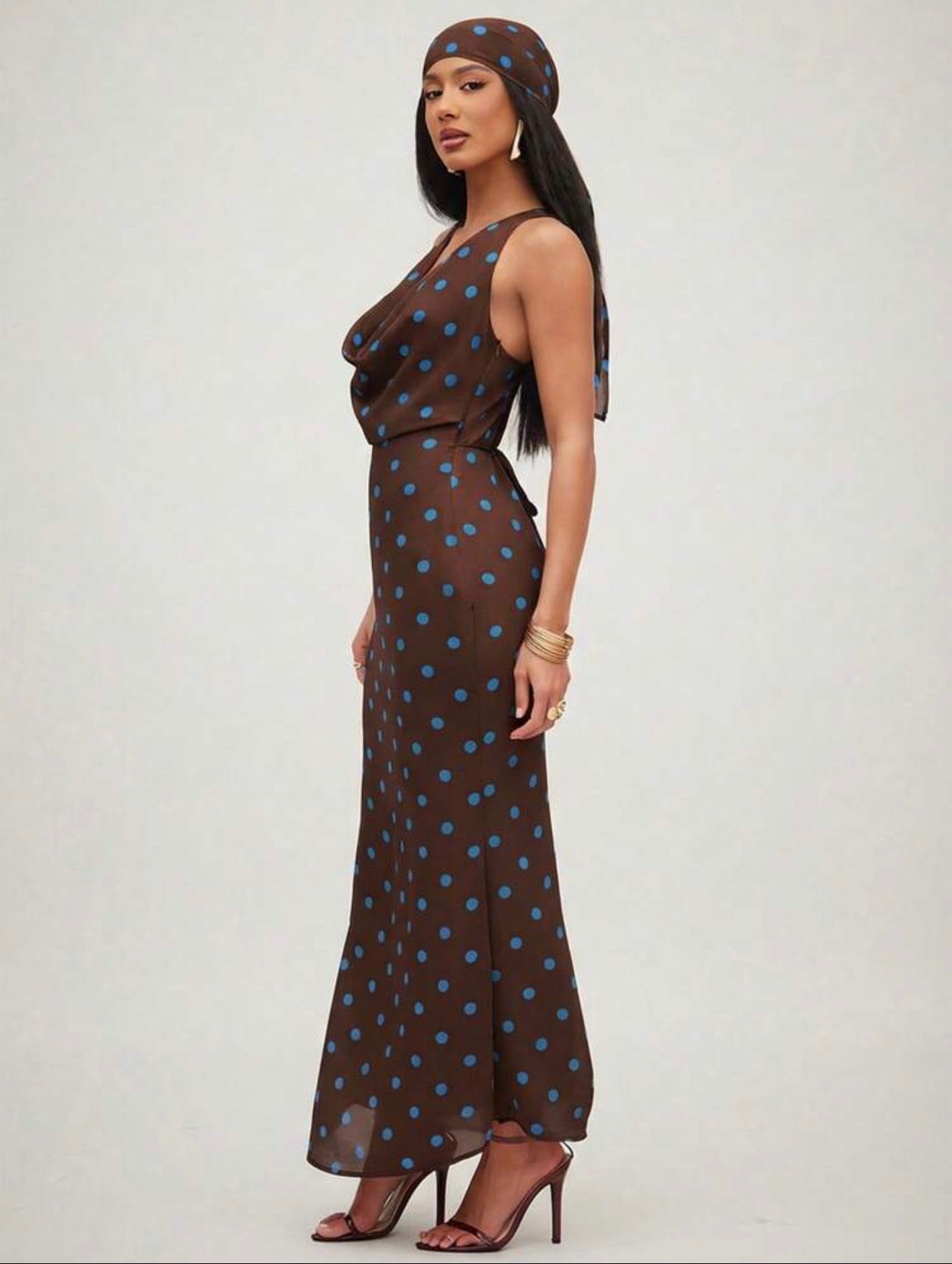 Dolce Dots Midi with Head Scarf