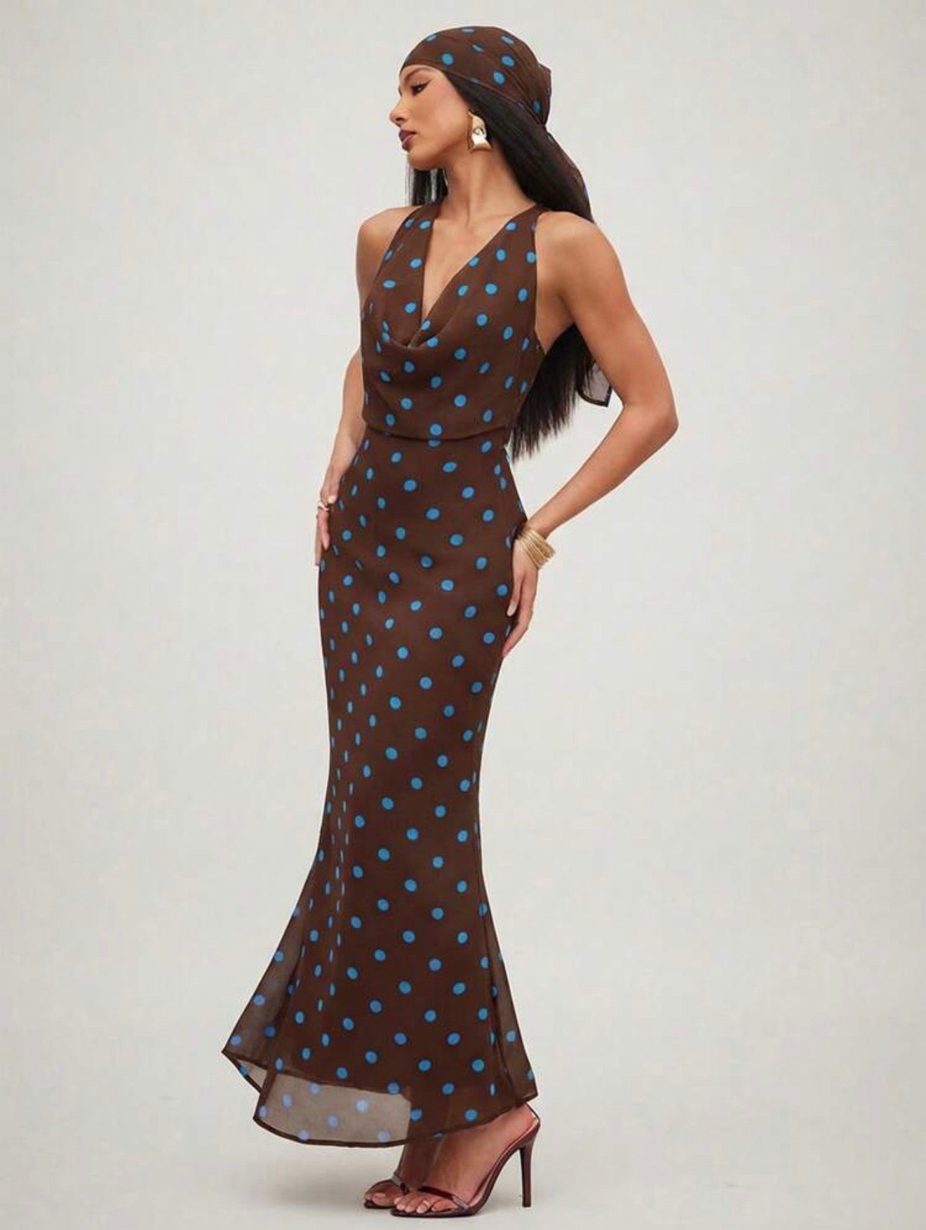 Dolce Dots Midi with Head Scarf