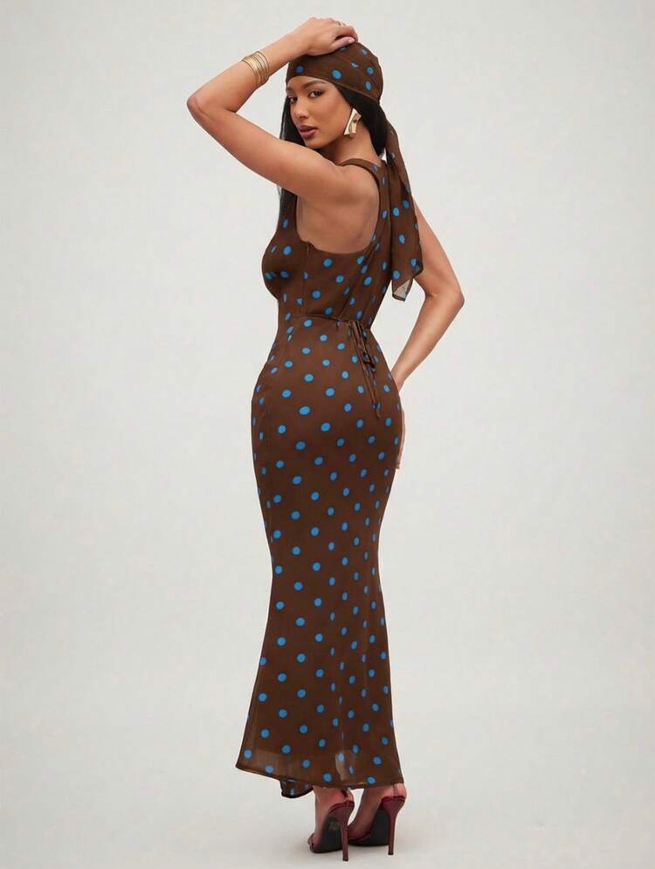 Dolce Dots Midi with Head Scarf