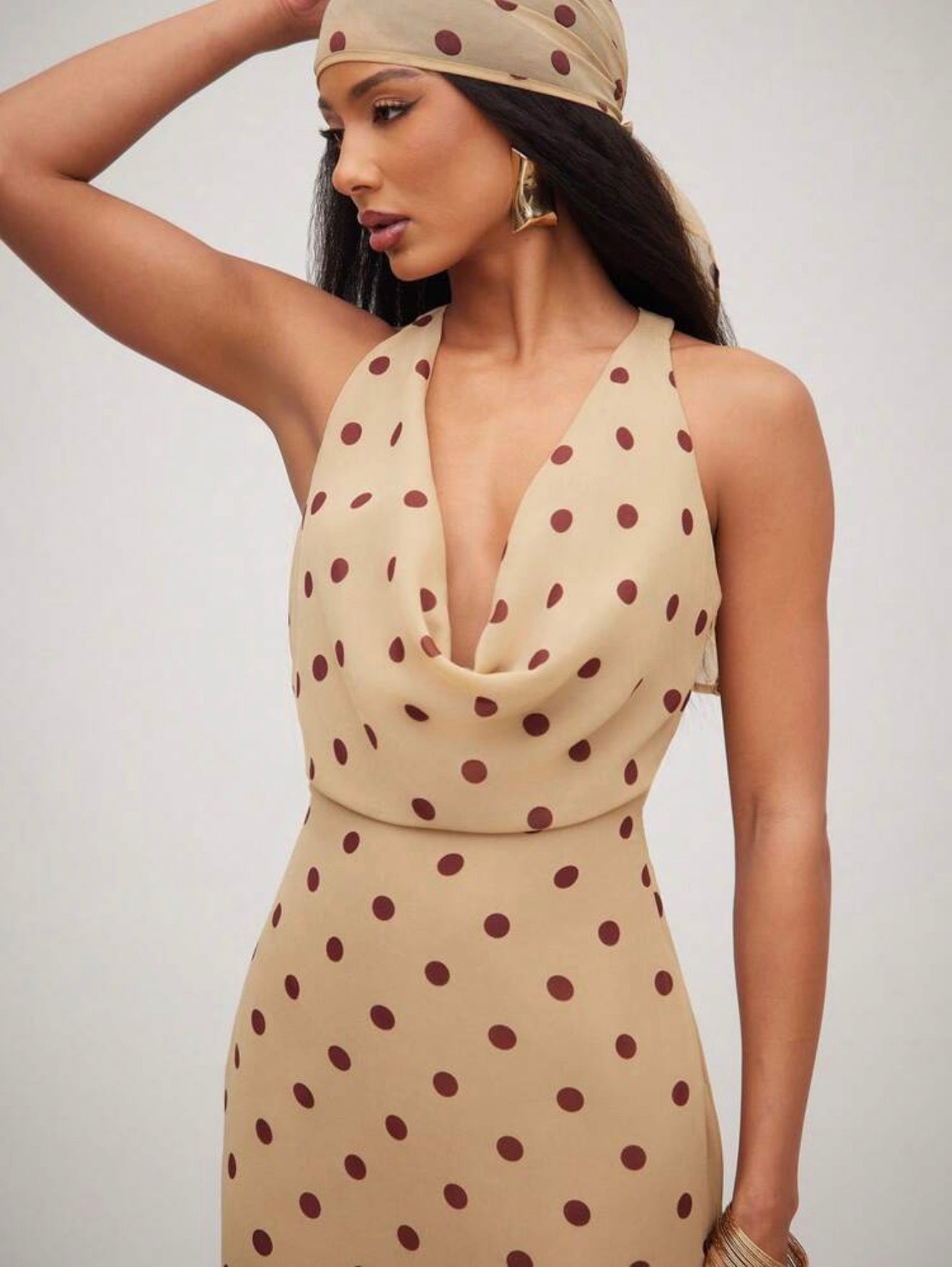 Dolce Dots Midi with Head Scarf