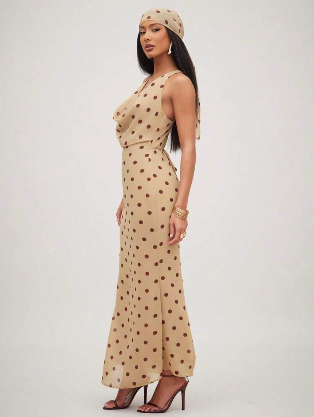 Dolce Dots Midi with Head Scarf