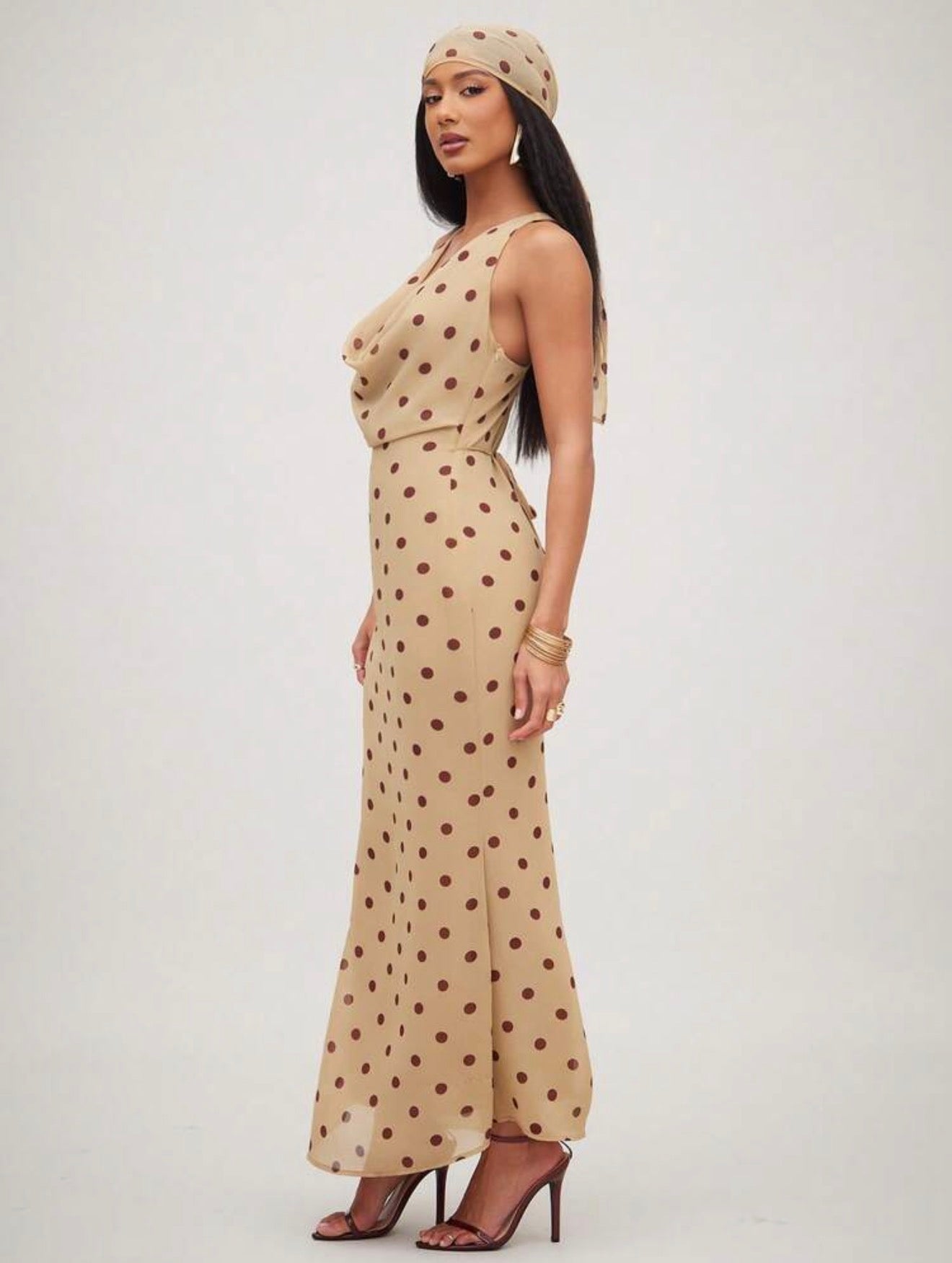 Dolce Dots Midi with Head Scarf