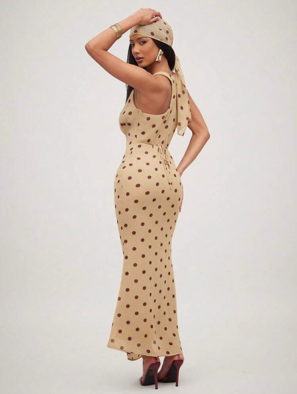 Dolce Dots Midi with Head Scarf