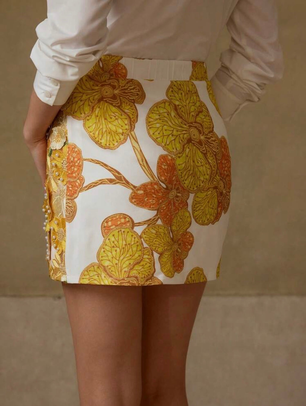 Floral Sculpture Skirt