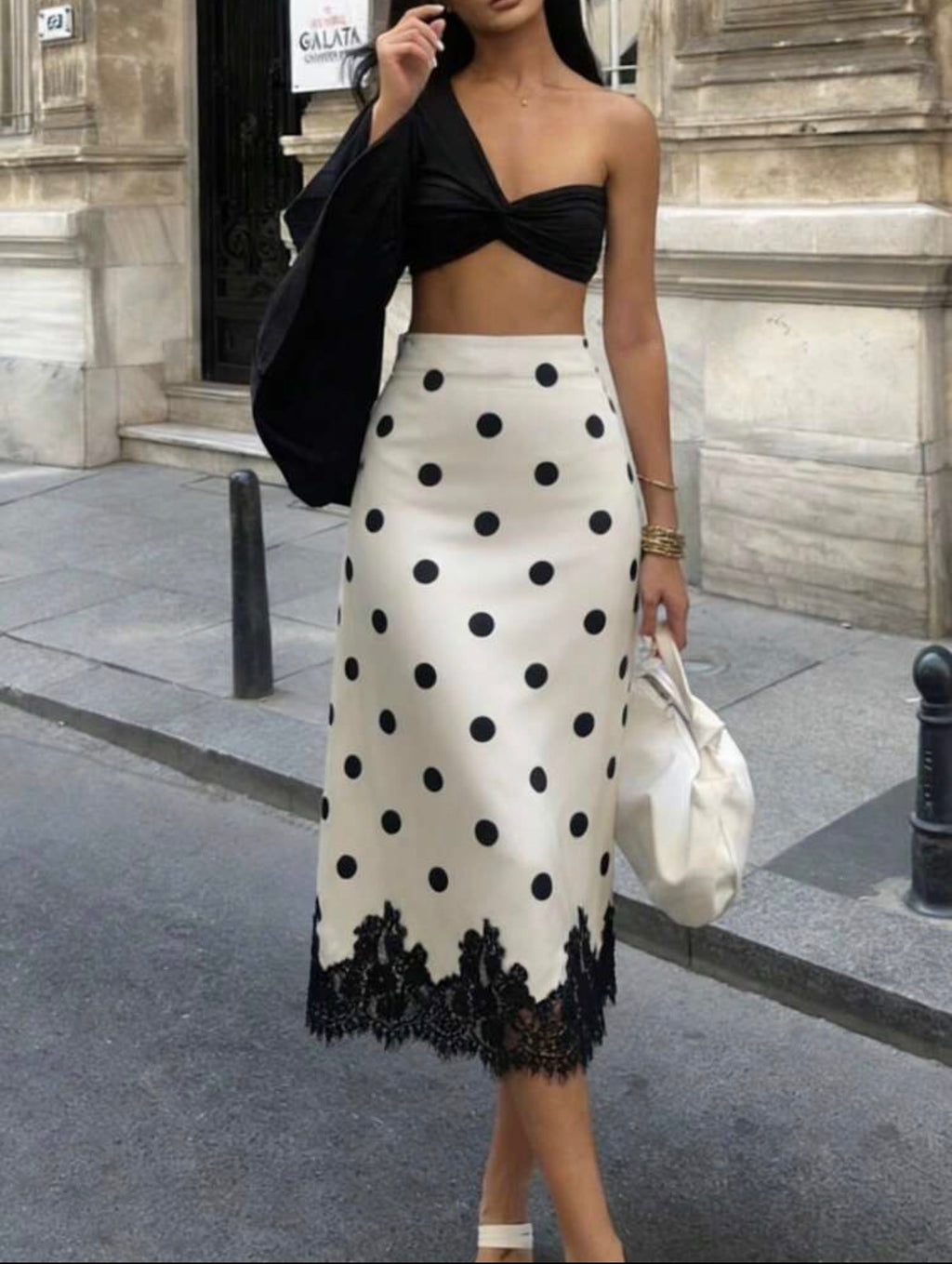 Polka & Lace Affair Skirt