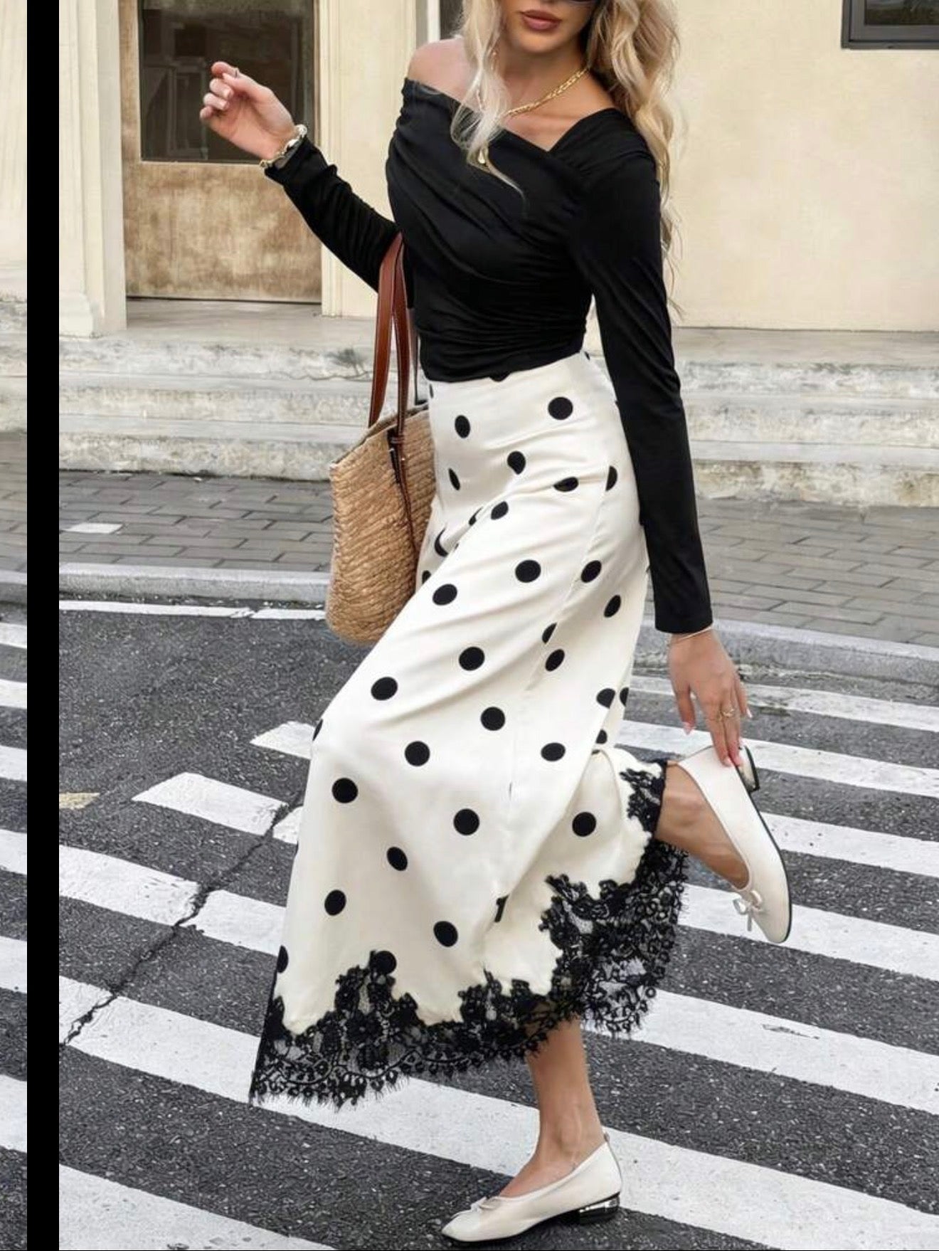 Polka & Lace Affair Skirt