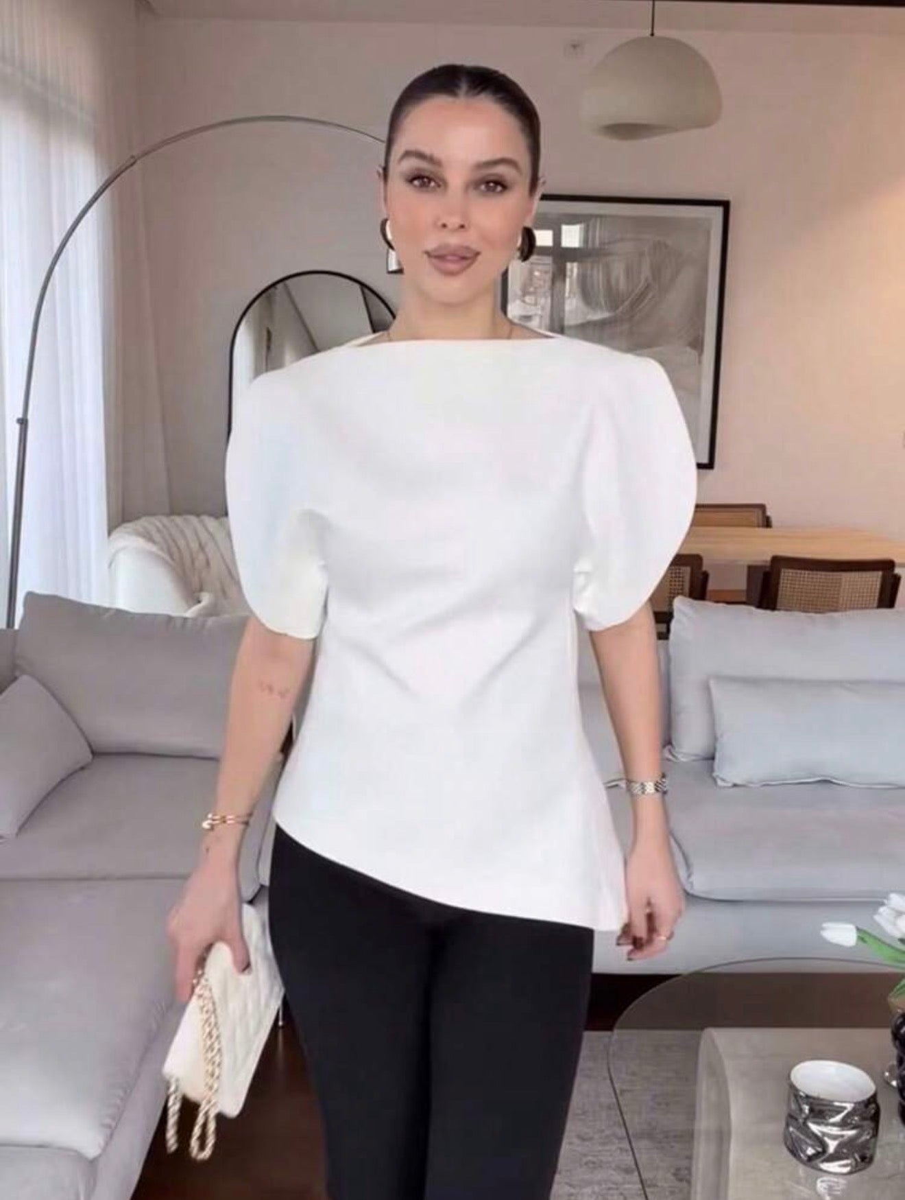 Sculpted Puff Top