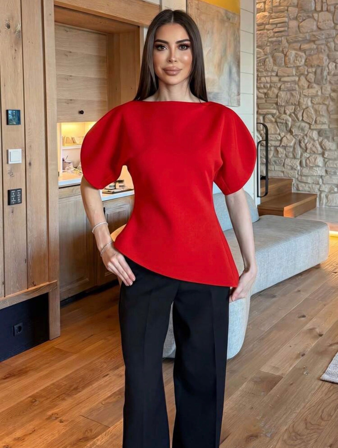 Sculpted Puff Top