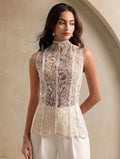 Pearl Framed Paisley Top