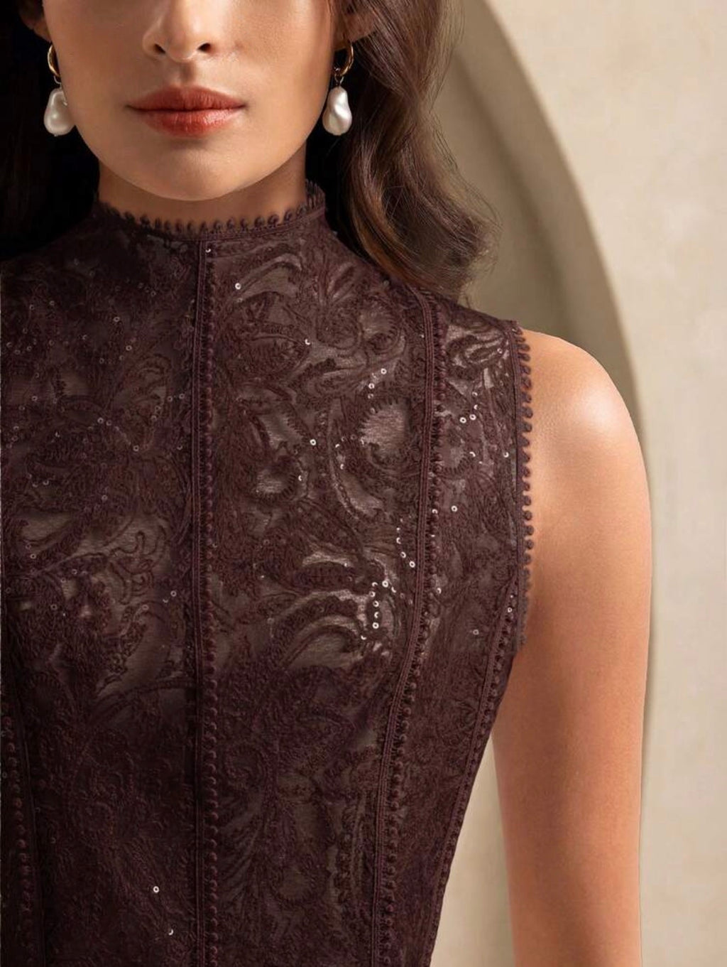 Pearl Framed Paisley Top