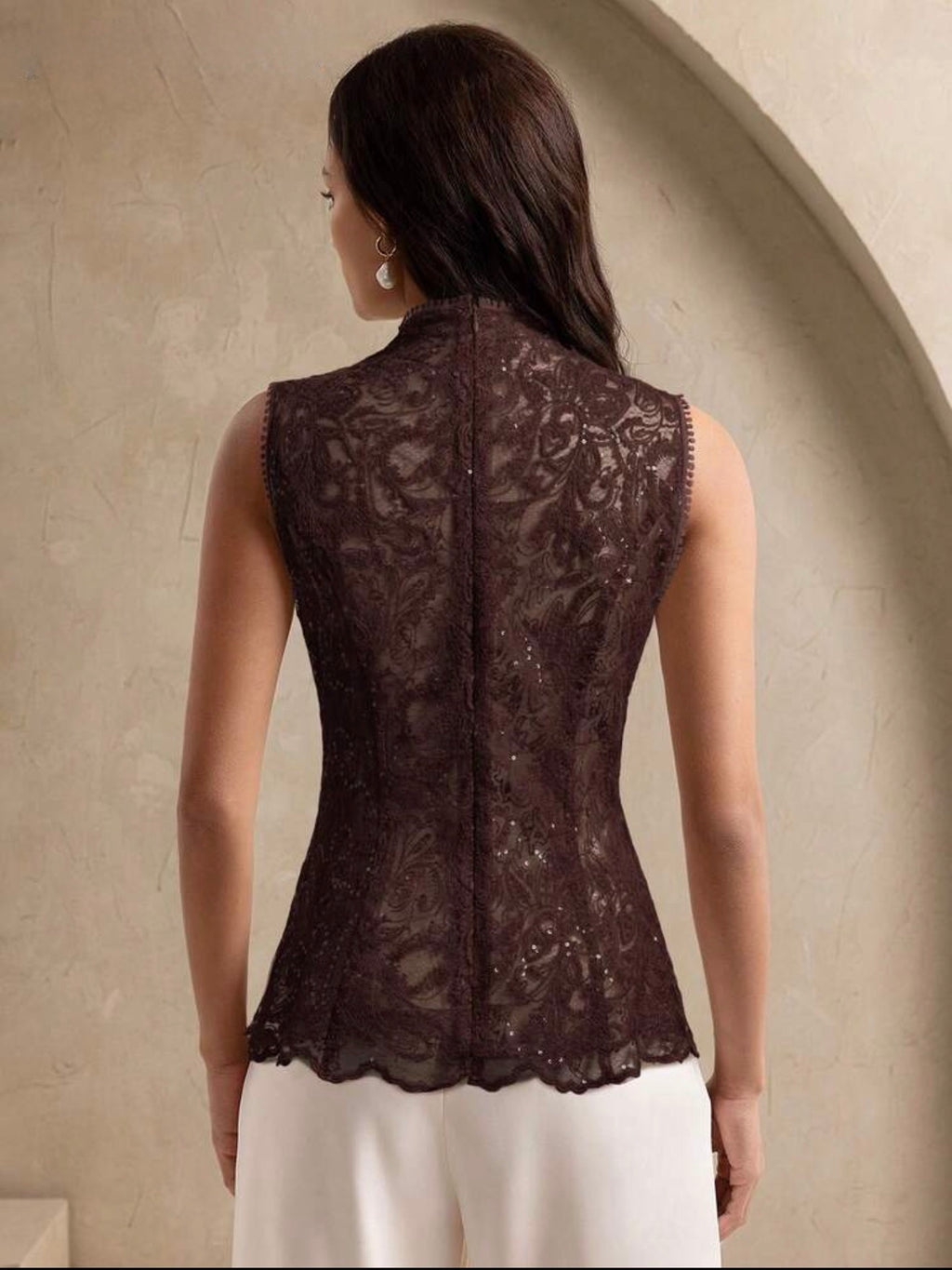 Pearl Framed Paisley Top