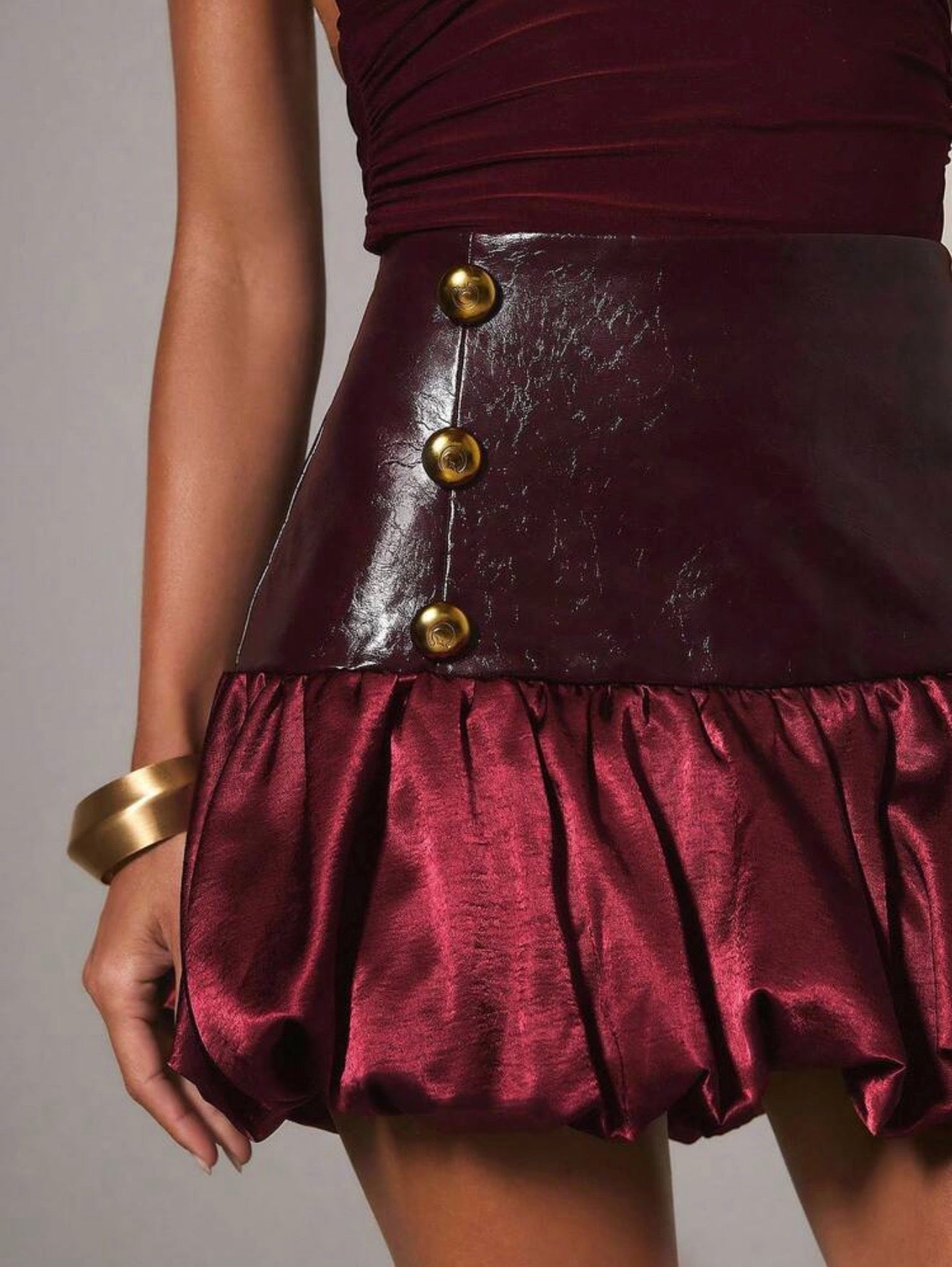 Bubble Bloom Mini Skirt
