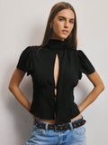 Whisper Keyhole Blouse