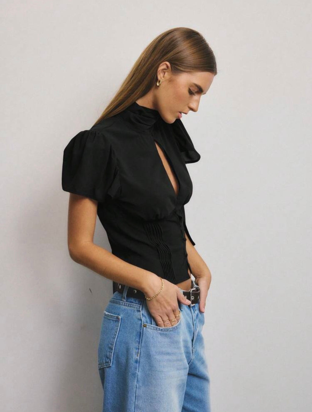 Whisper Keyhole Blouse