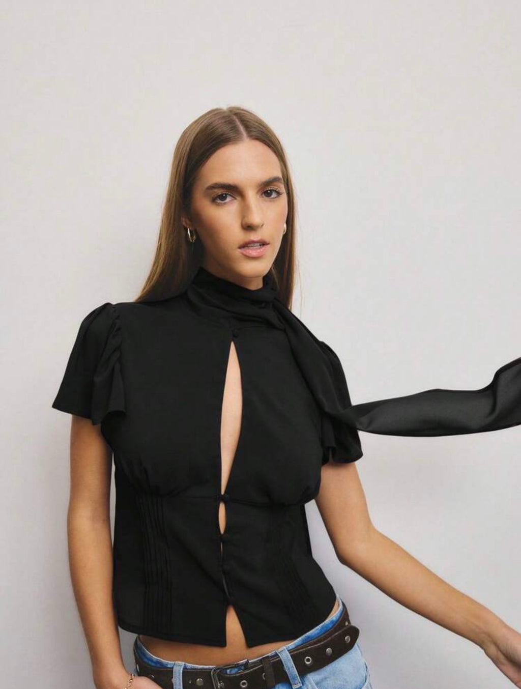 Whisper Keyhole Blouse