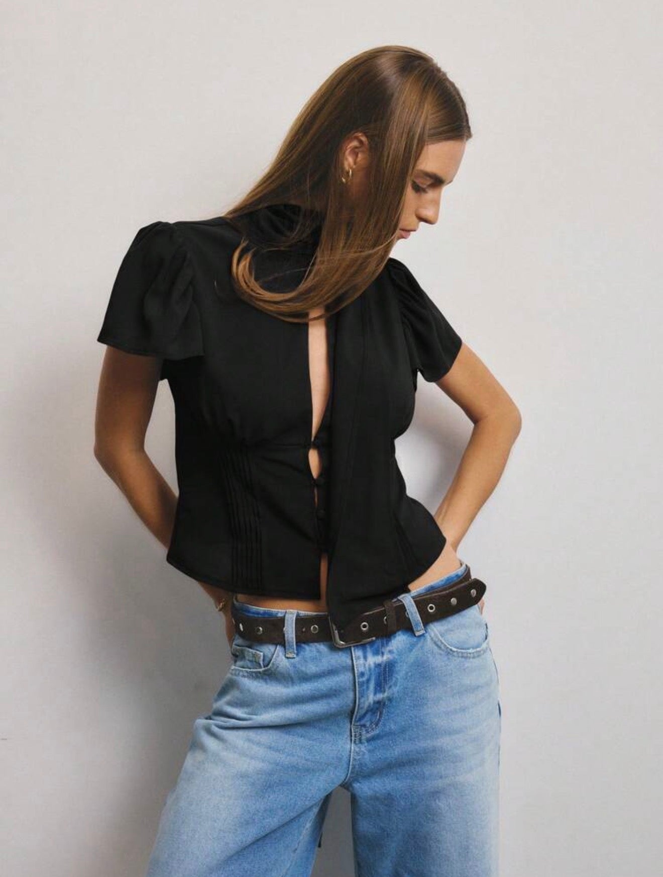 Whisper Keyhole Blouse