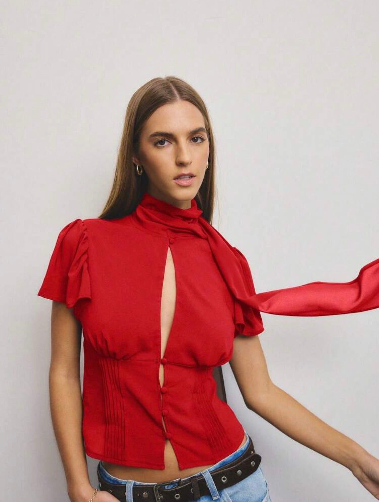 Whisper Keyhole Blouse