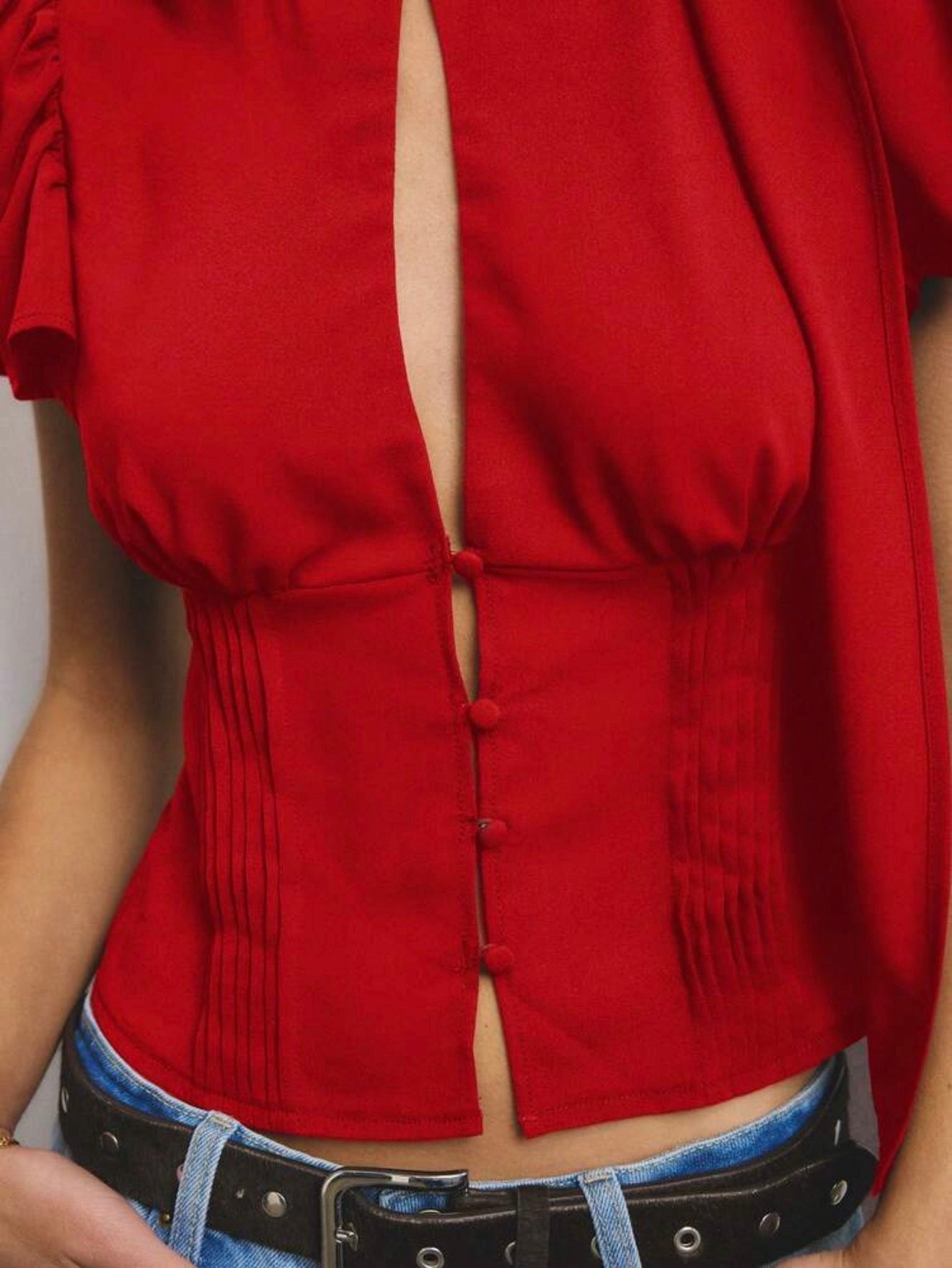 Whisper Keyhole Blouse