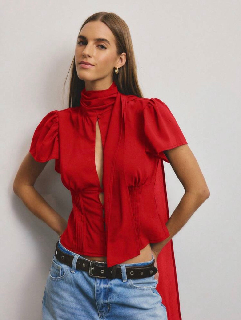 Whisper Keyhole Blouse