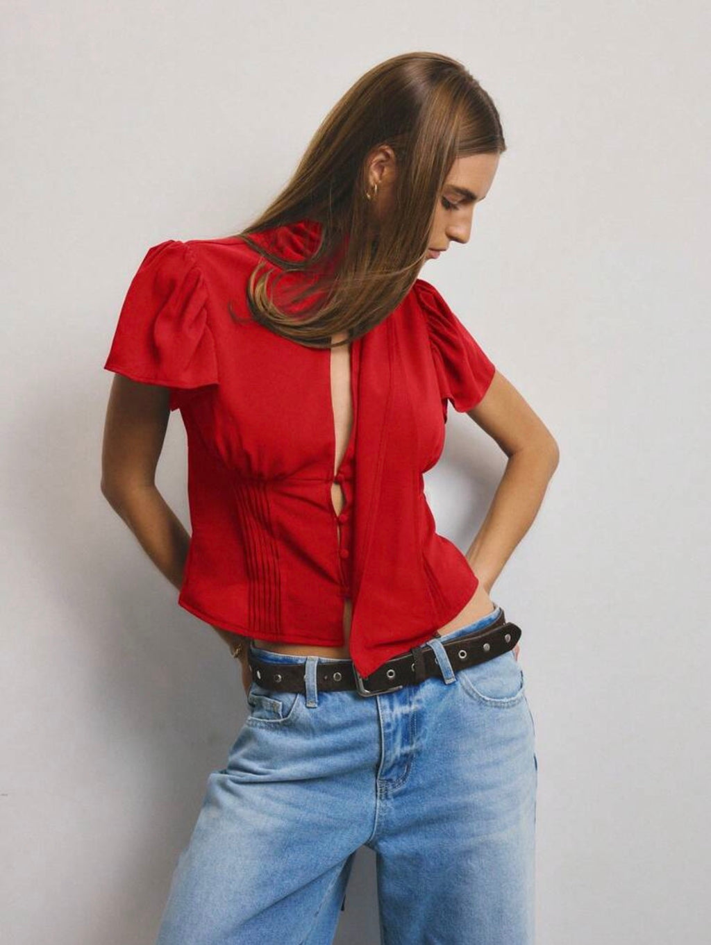 Whisper Keyhole Blouse
