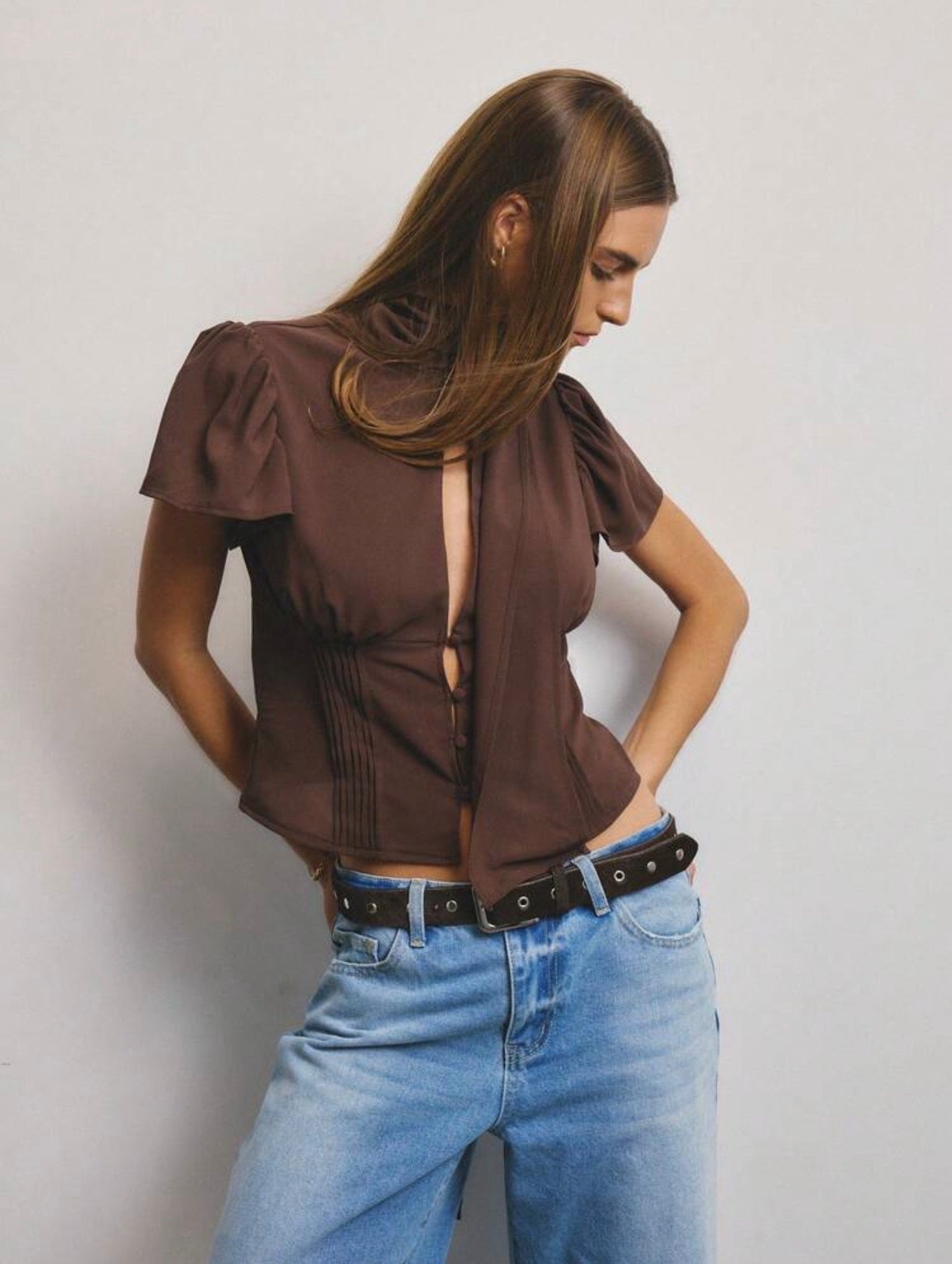 Whisper Keyhole Blouse