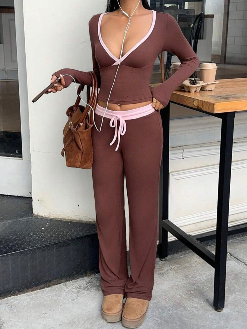 Contrast Trim Co-Ord Set