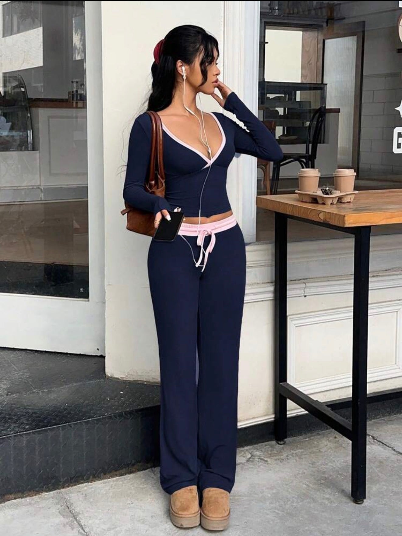Contrast Trim Co-Ord Set