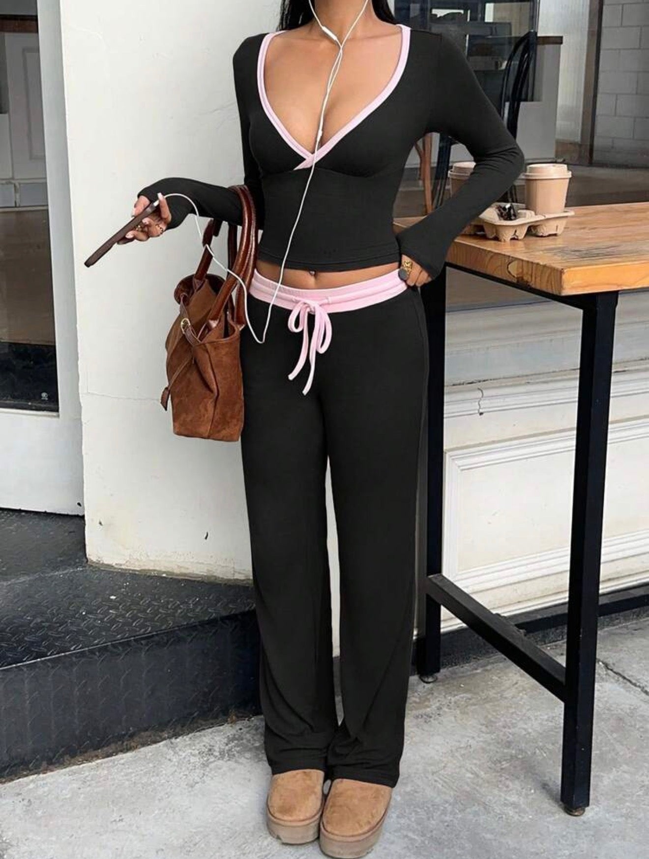 Contrast Trim Co-Ord Set