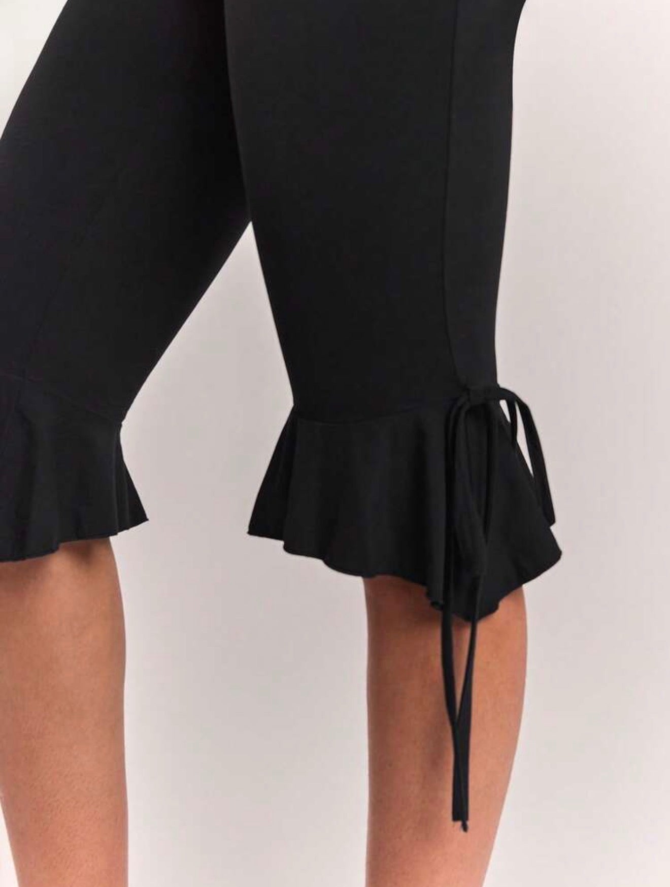 Ruched Waist Bermuda Shorts Set