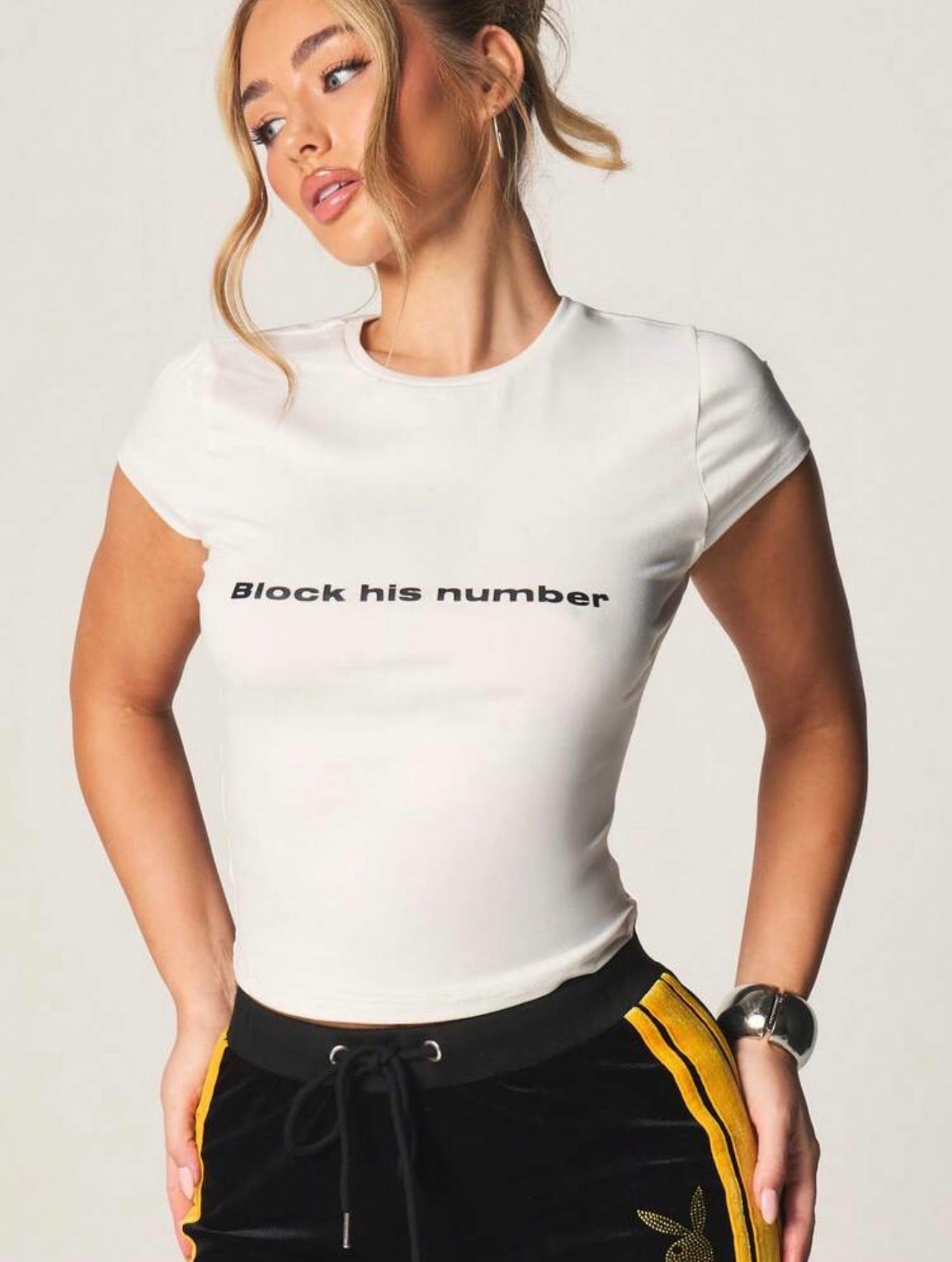 Block His Num Tee