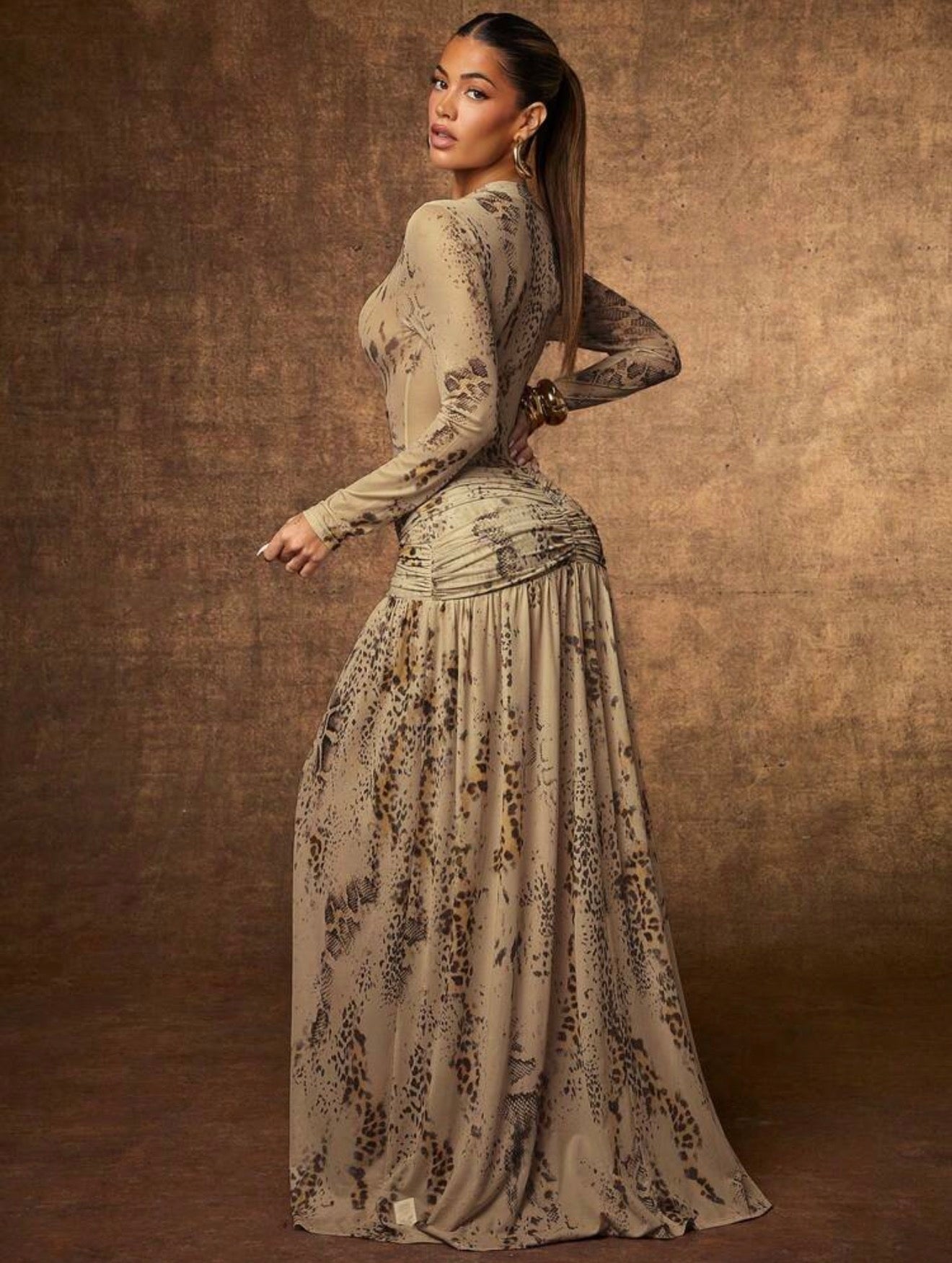 The Untamed Veil Gown