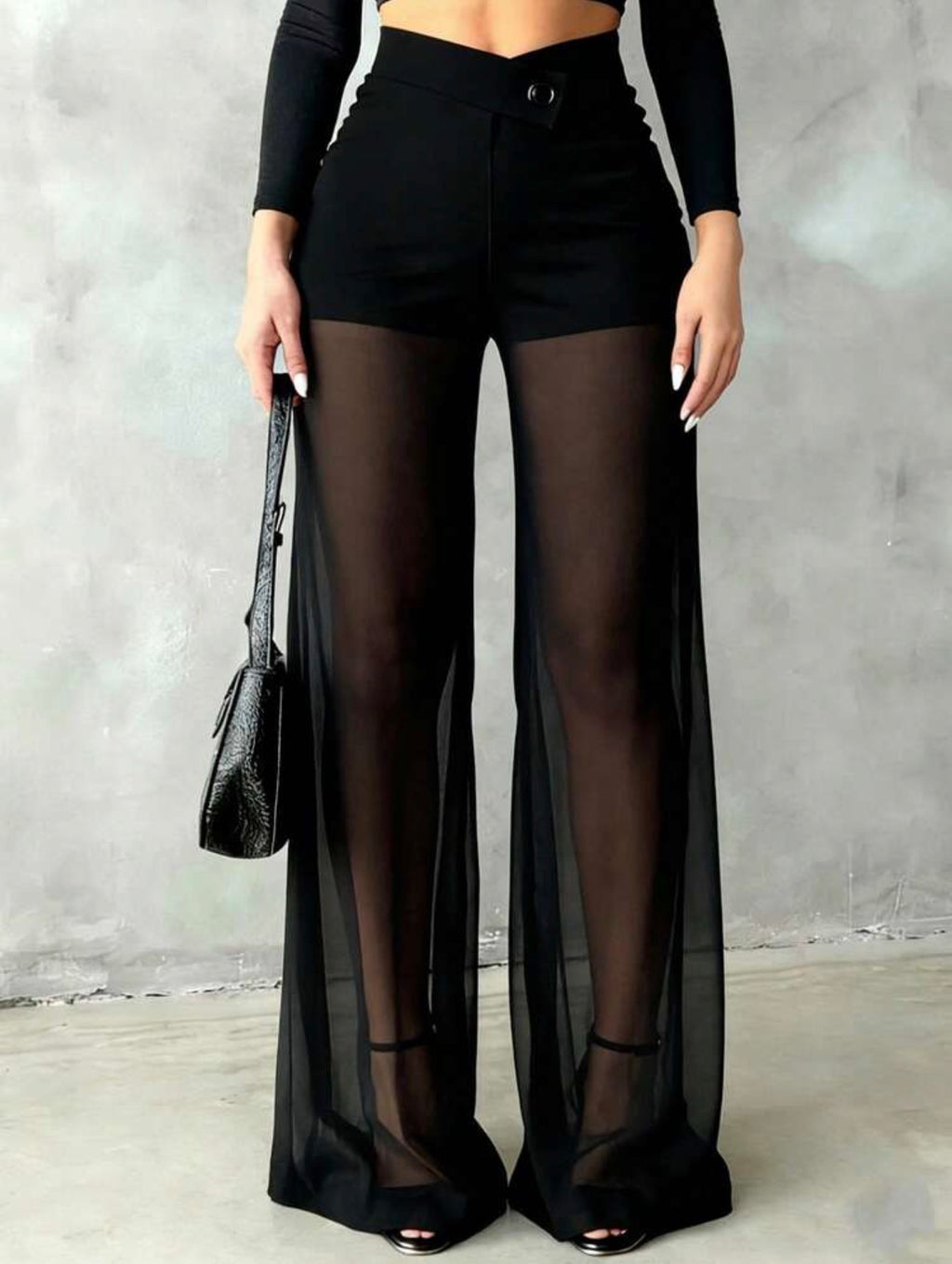 Noir illusion Pants