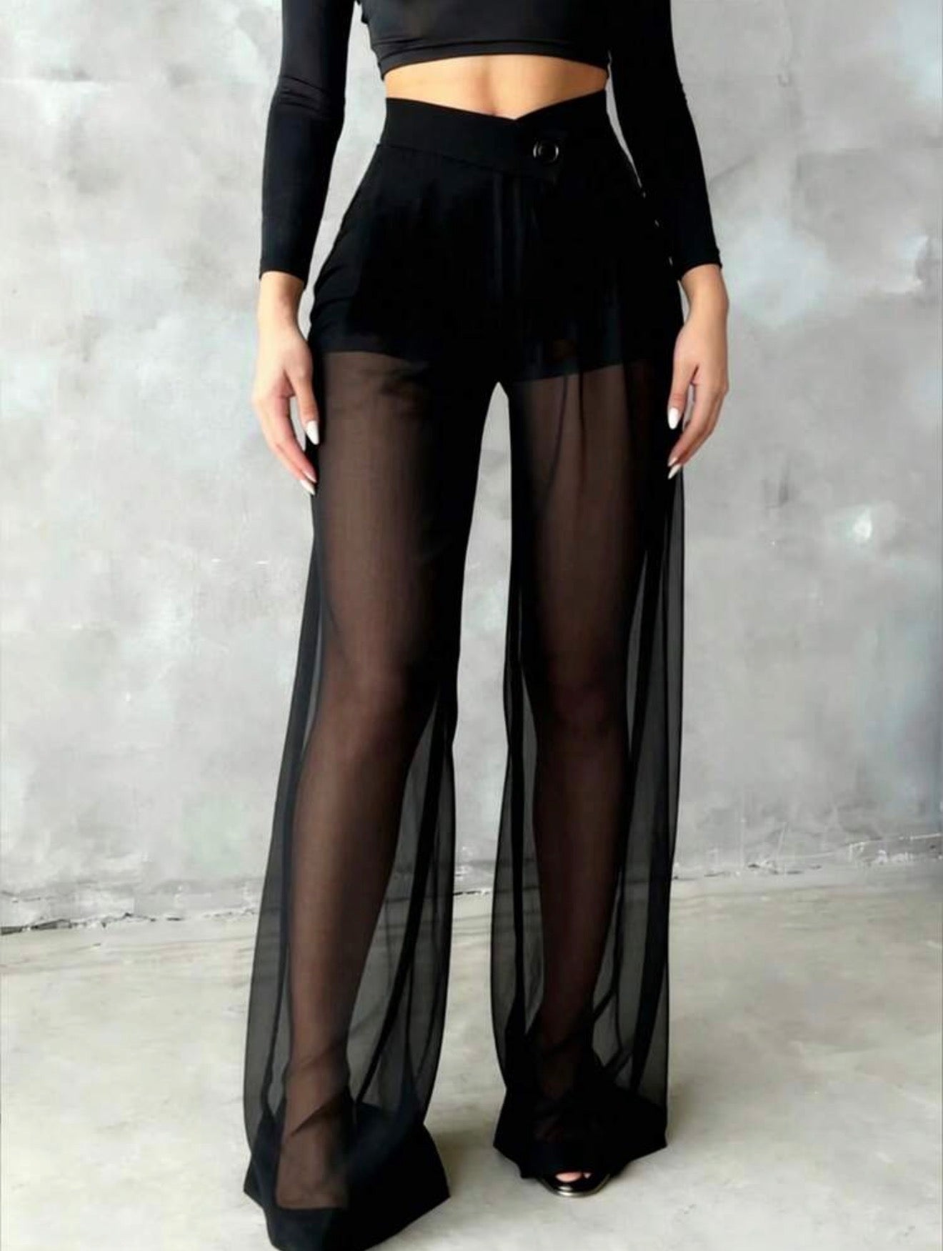 Noir illusion Pants