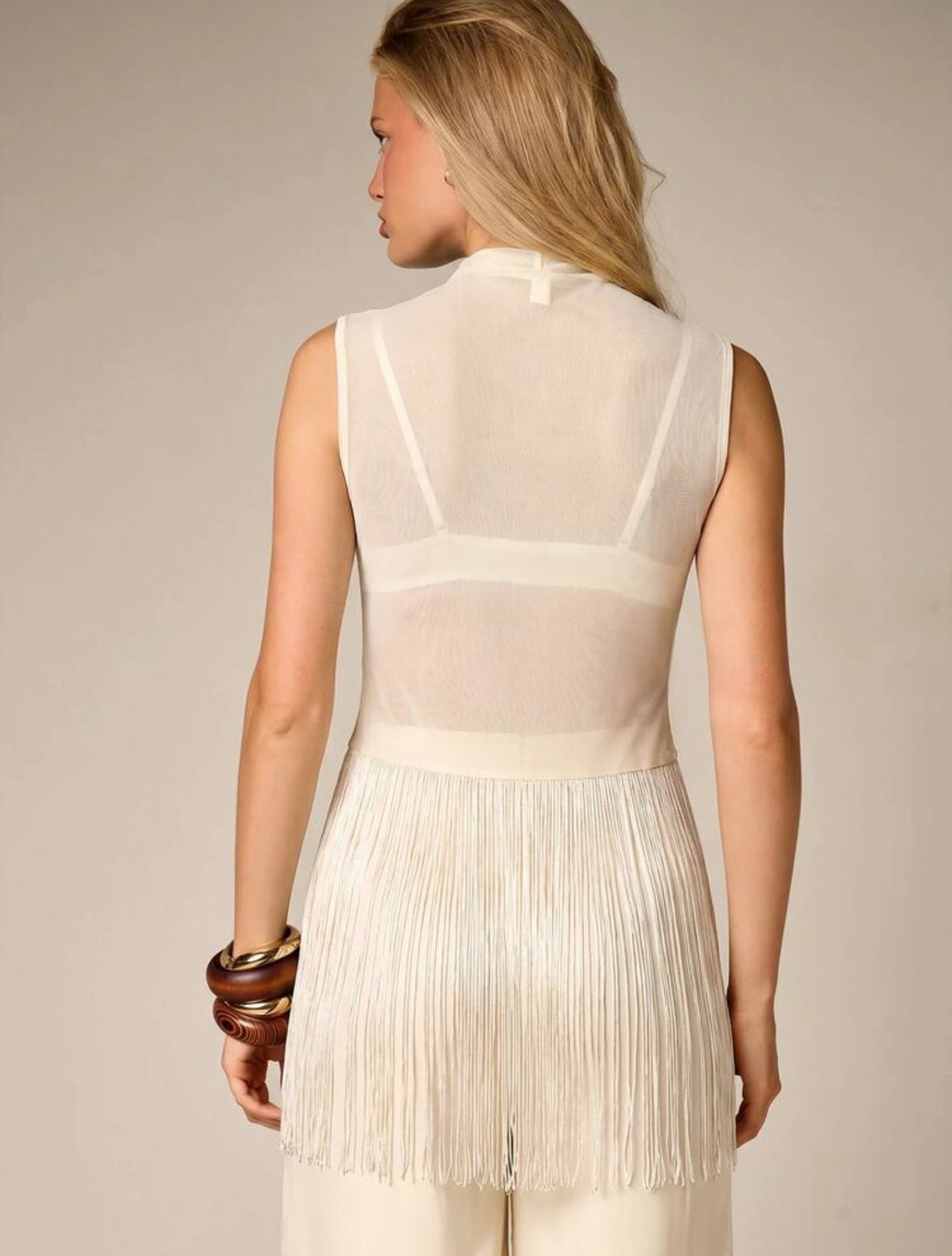 Midnight Fringe Top