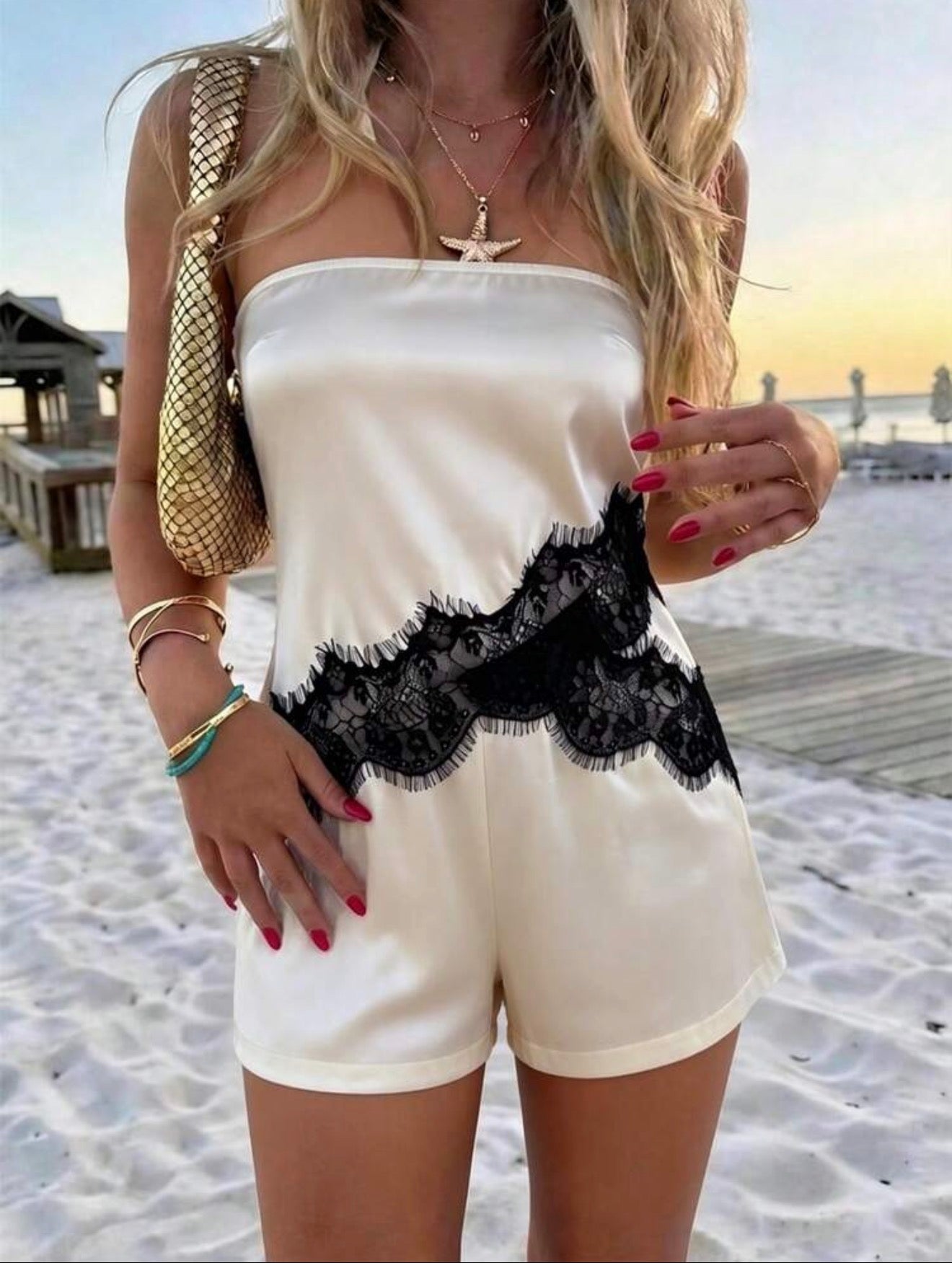 Isolade Lace Shorts Set