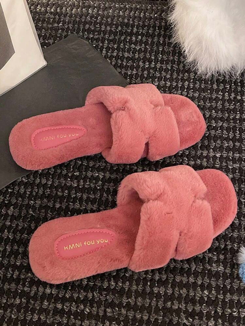 Plush H Cloud Slides