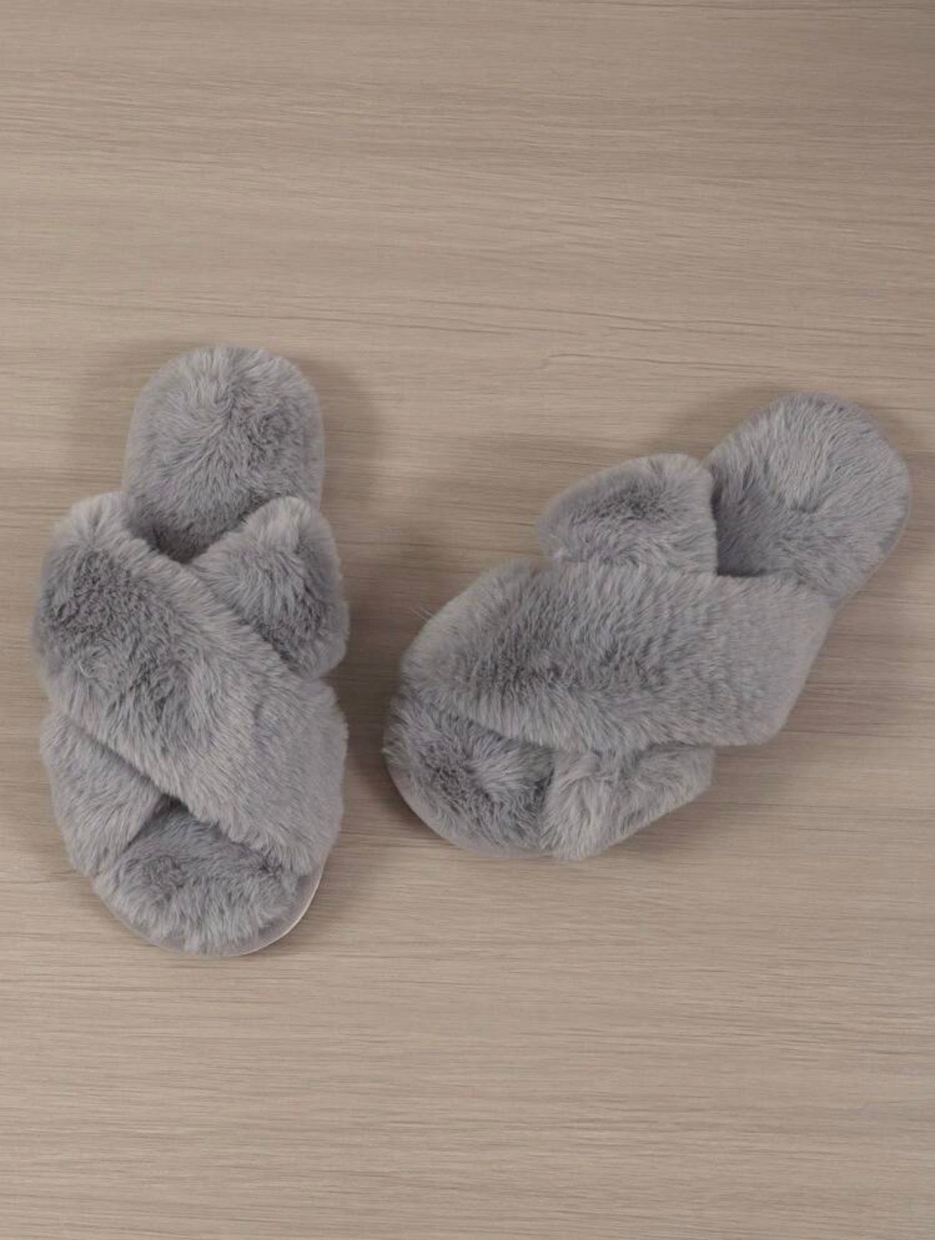 Cloud Cross Plush Slides