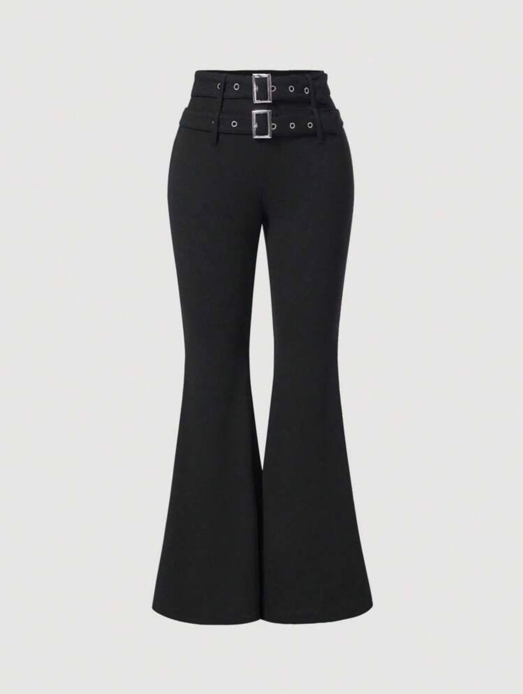 Midnight Buckle Flare Pants