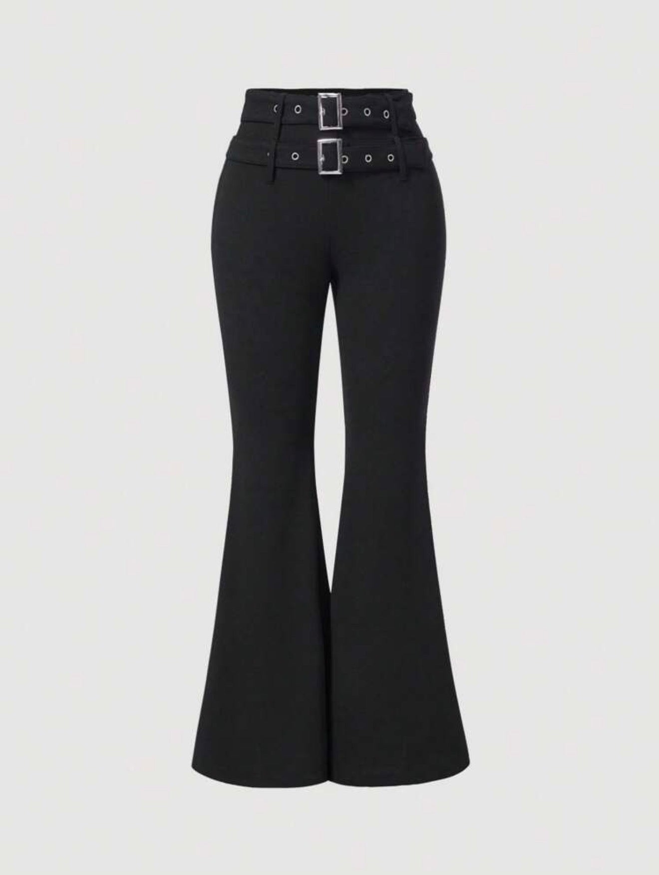 Midnight Buckle Flare Pants