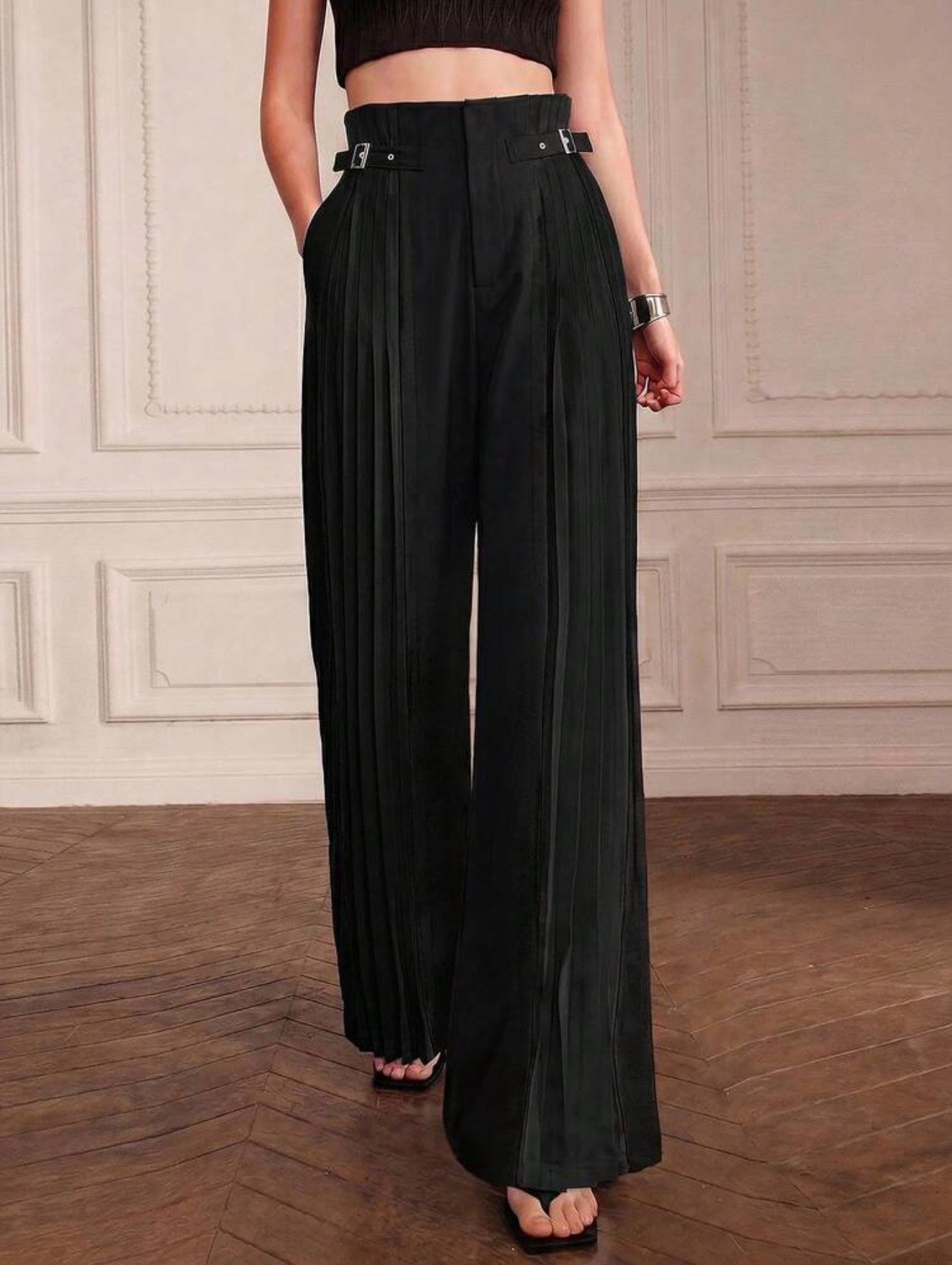 Noir Pleat Pants