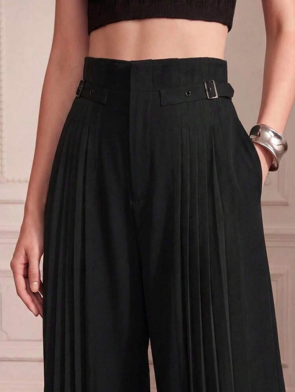 Noir Pleat Pants