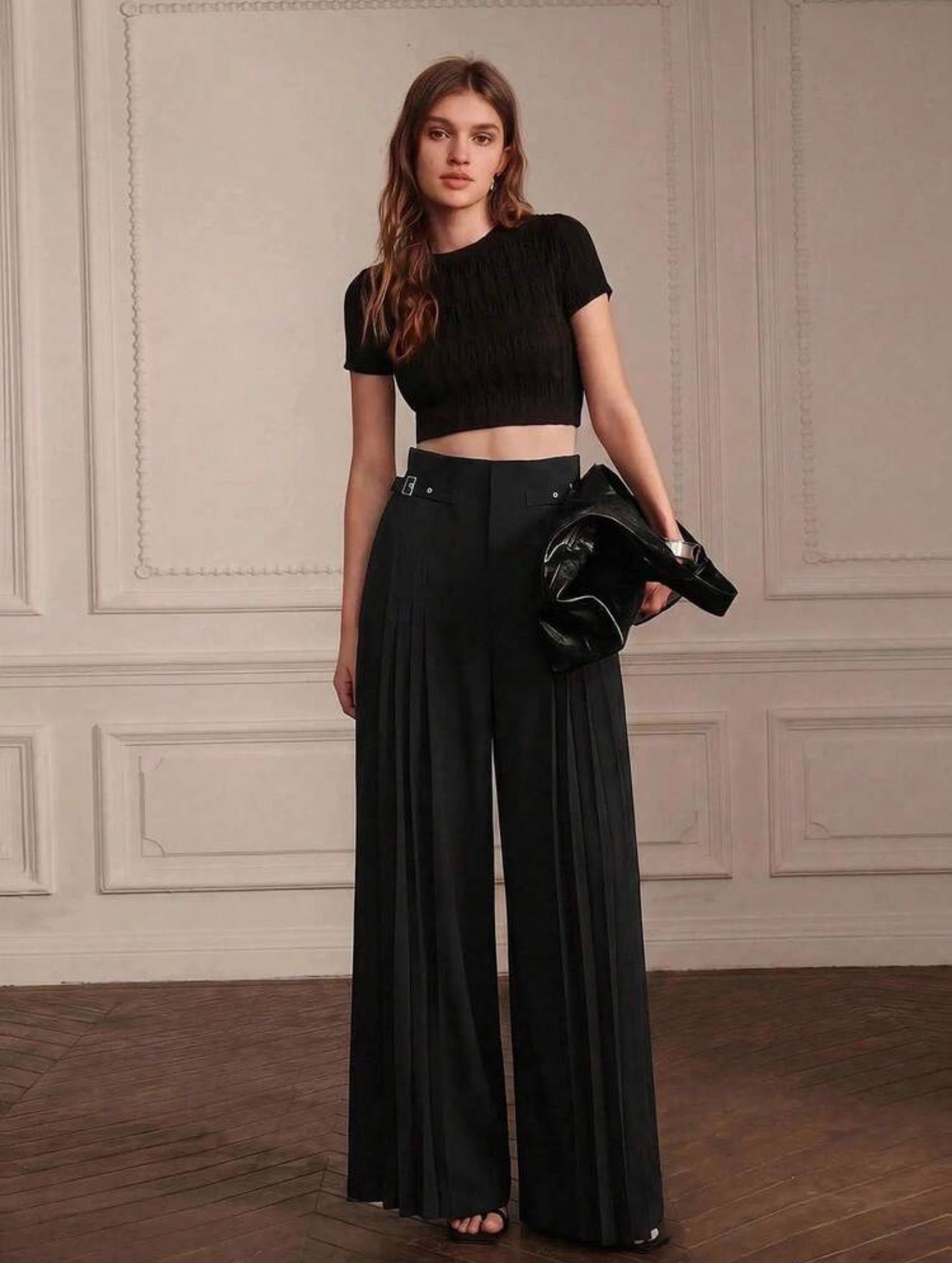 Noir Pleat Pants